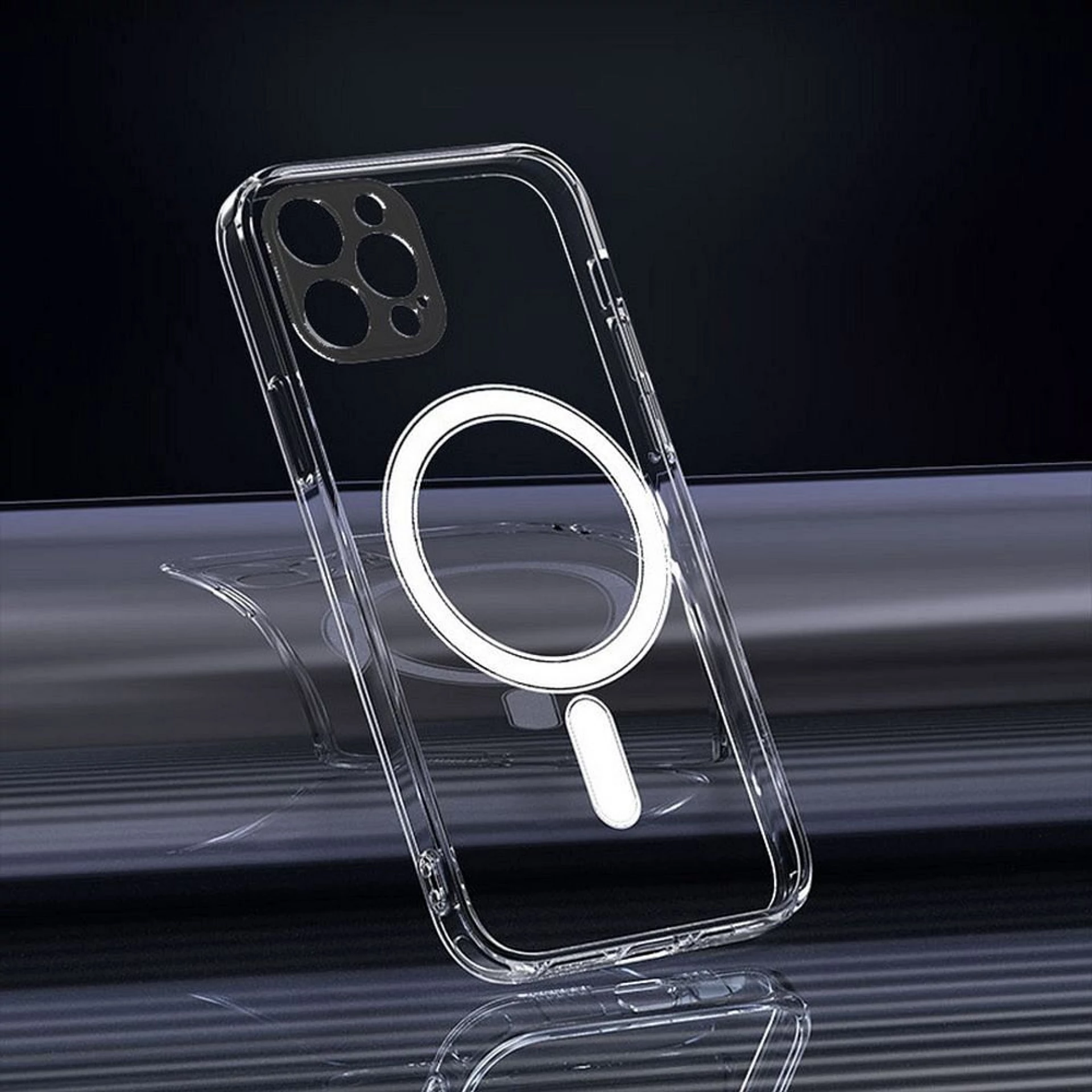 Maska Clear MAG cover MagSafe za iPhone 16 Pro transparent