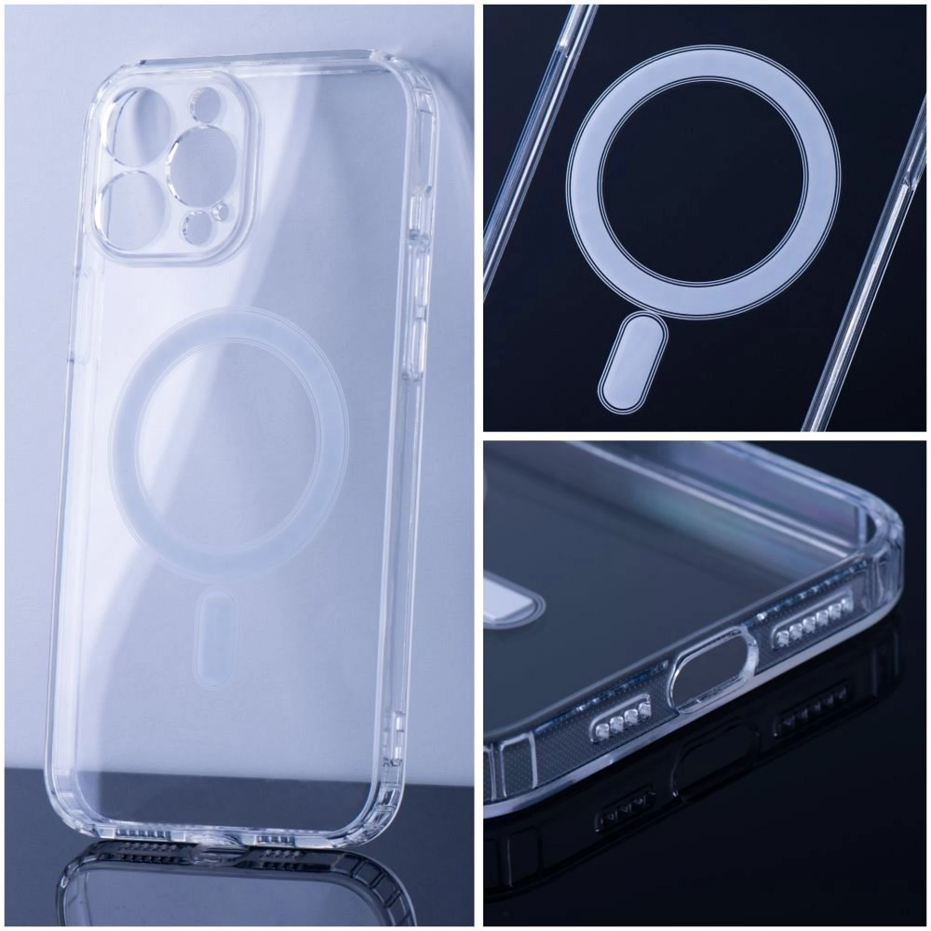 Maska Clear MAG cover MagSafe za iPhone 16 transparent