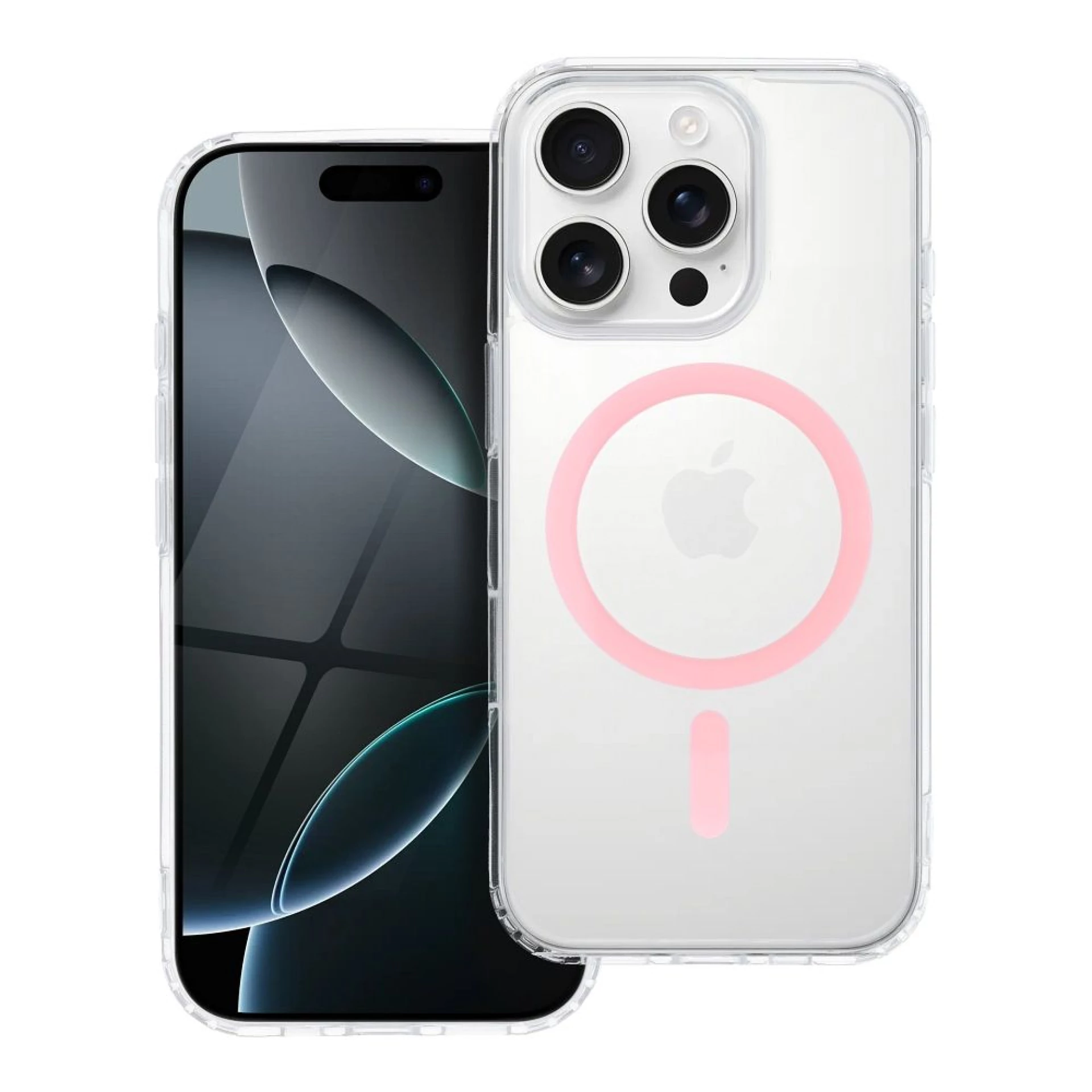 Maska Drop Glue Colorful Ring MagCover za Samsung A16 4G / A16 5G pink