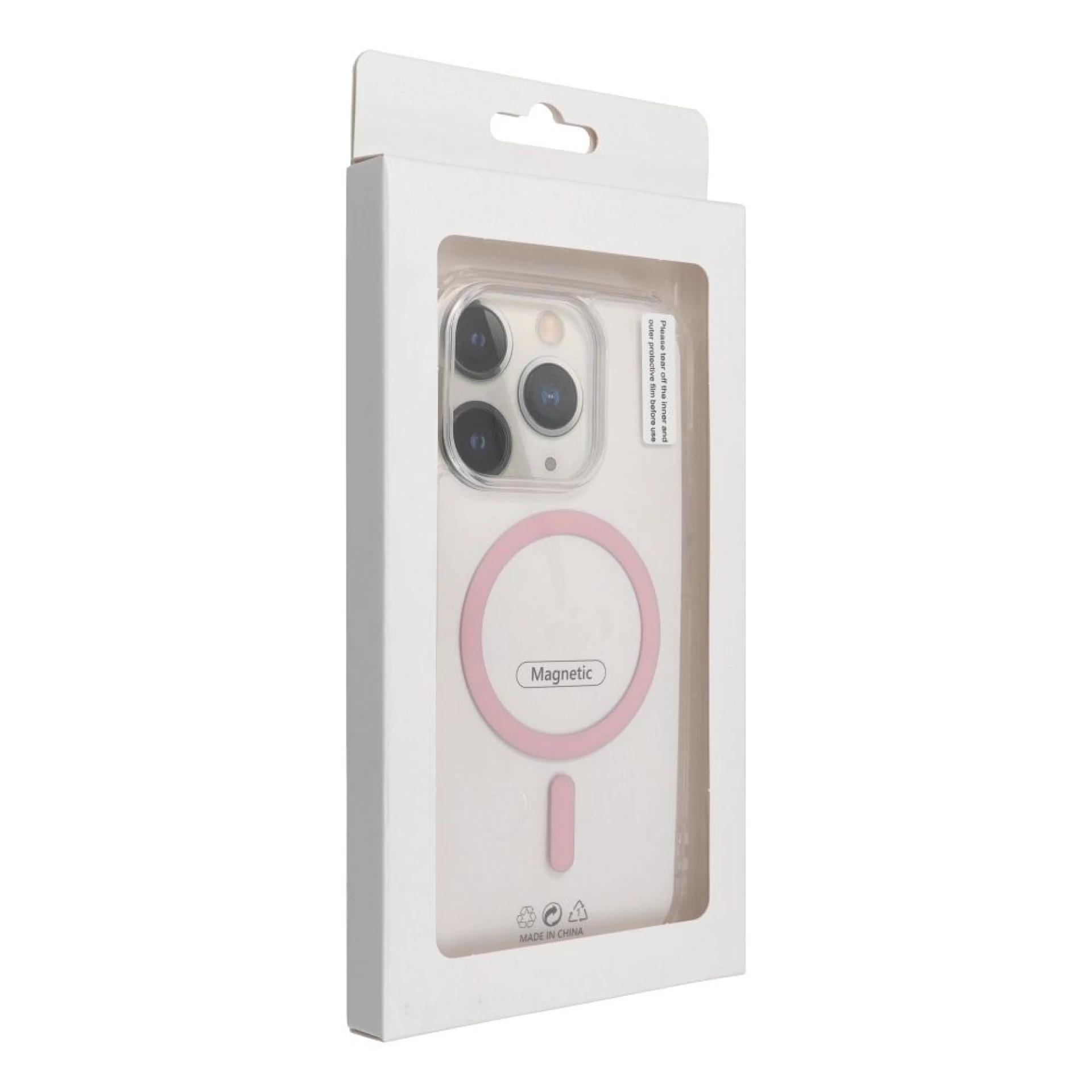 Maska Drop Glue Colorful Ring MagCover za Samsung A16 4G / A16 5G pink
