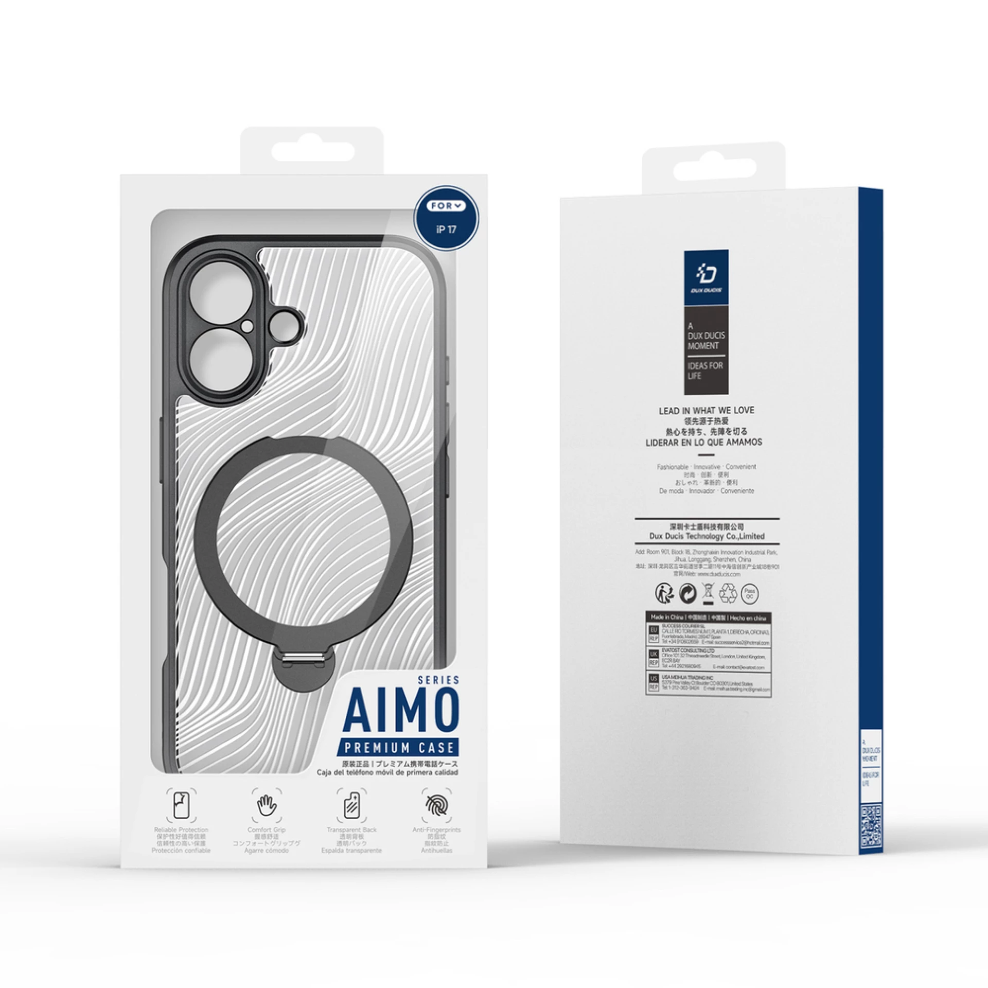 Maska Dux Ducis AIMO MAG STAND with MagSafe za iPhone 17 crna