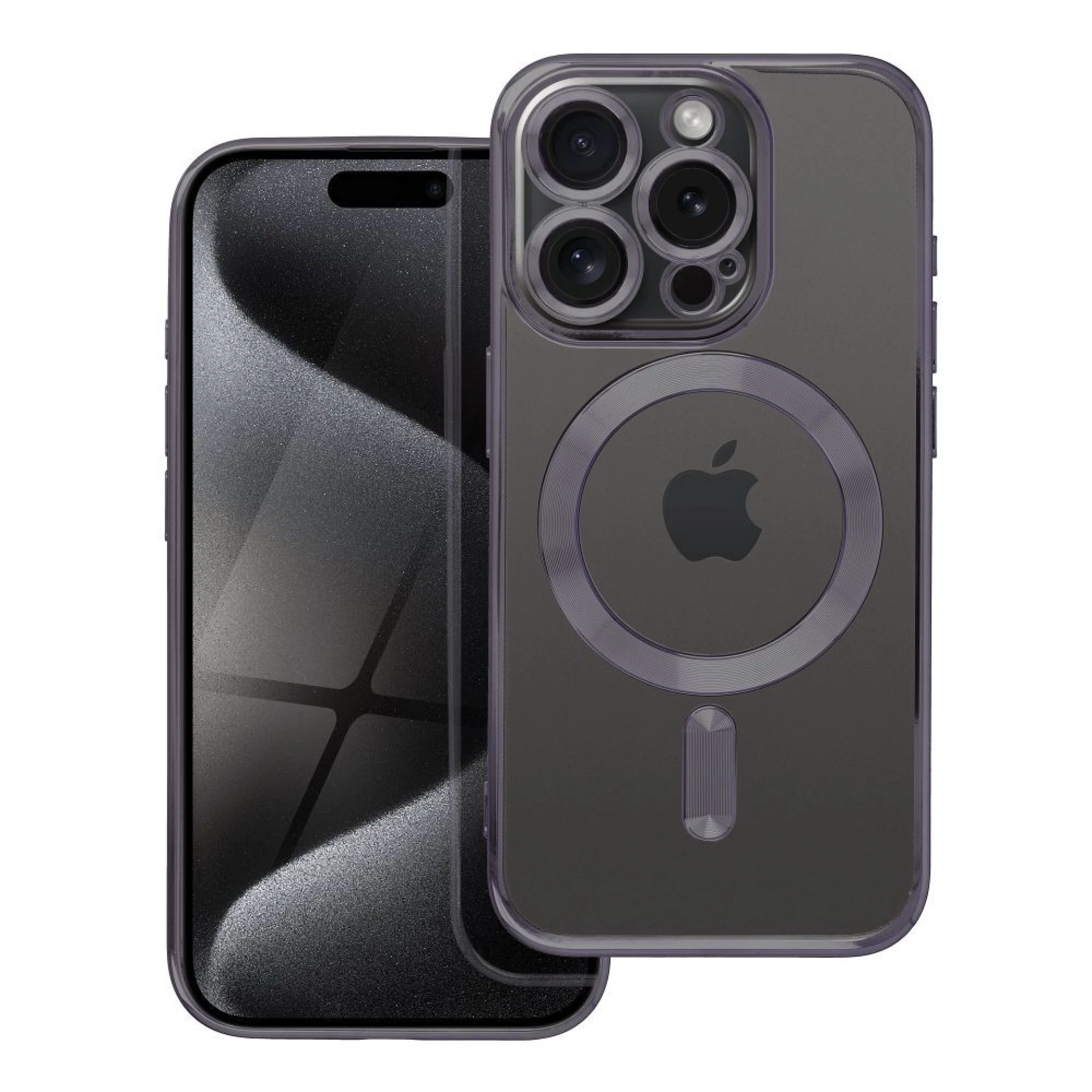 Maska Electro Mag cover za iPhone 15 Pro crna