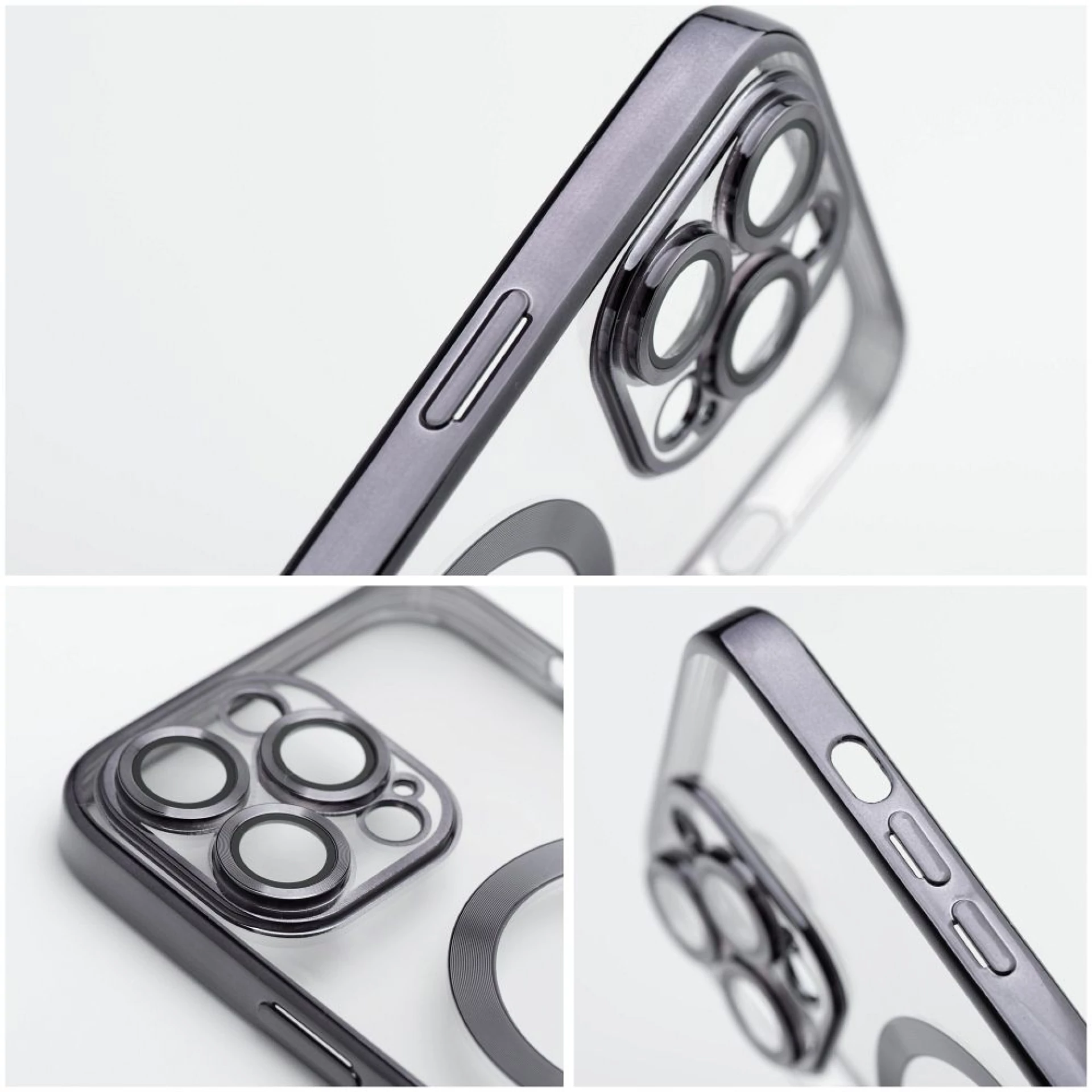 Maska Electro Mag cover za iPhone 15 Pro crna