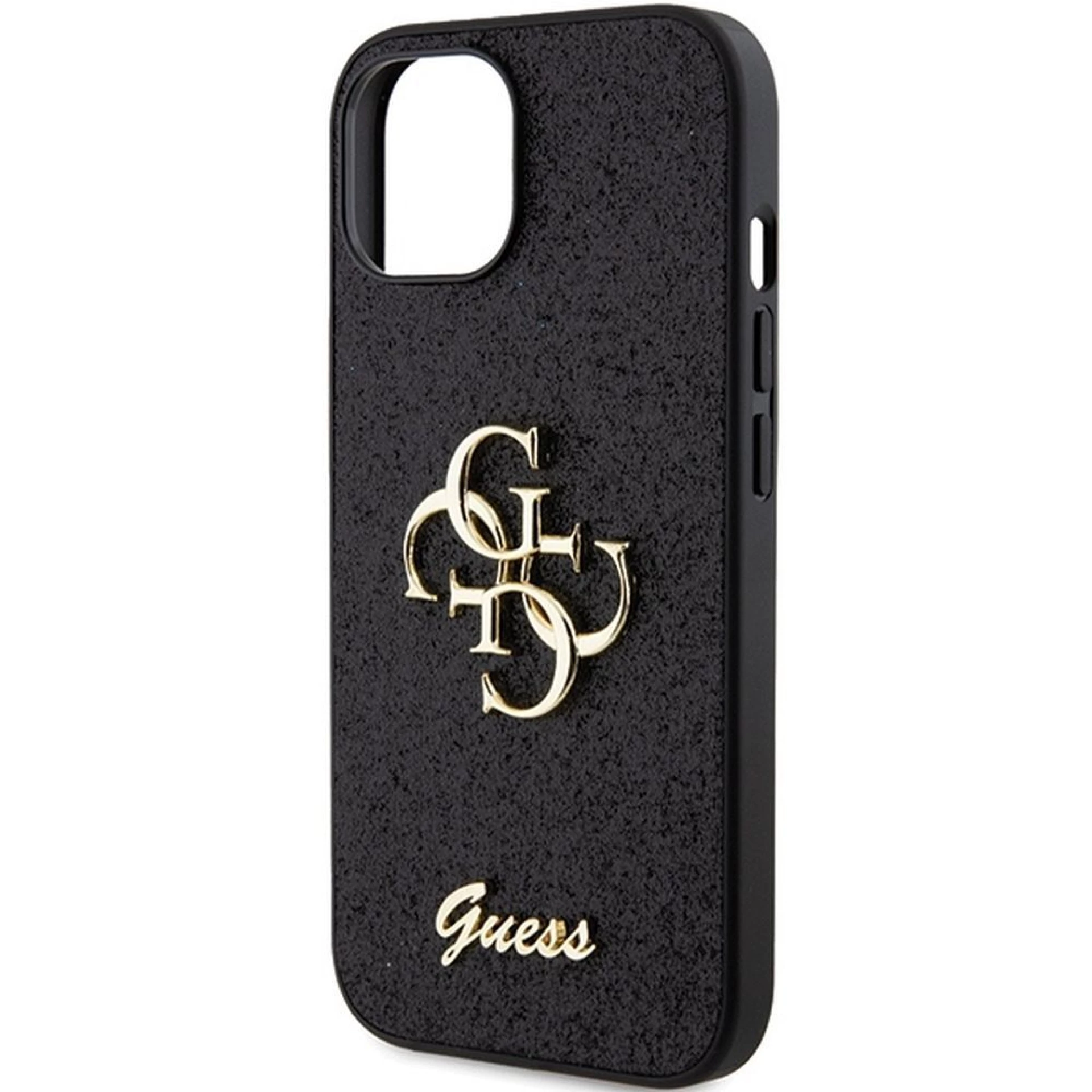 Maska GUESS Original faceplate za iPhone 15 (Fixed Glitter Big 4G)