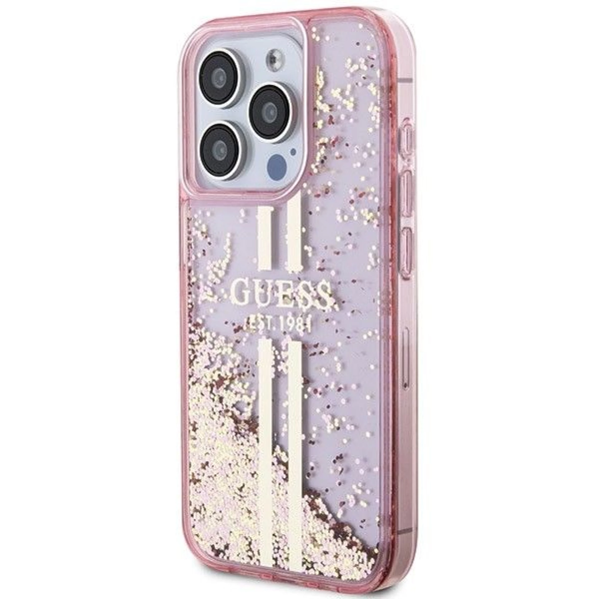 Maska GUESS Original faceplate za iPhone 15 Pro (Liquid Glitter)