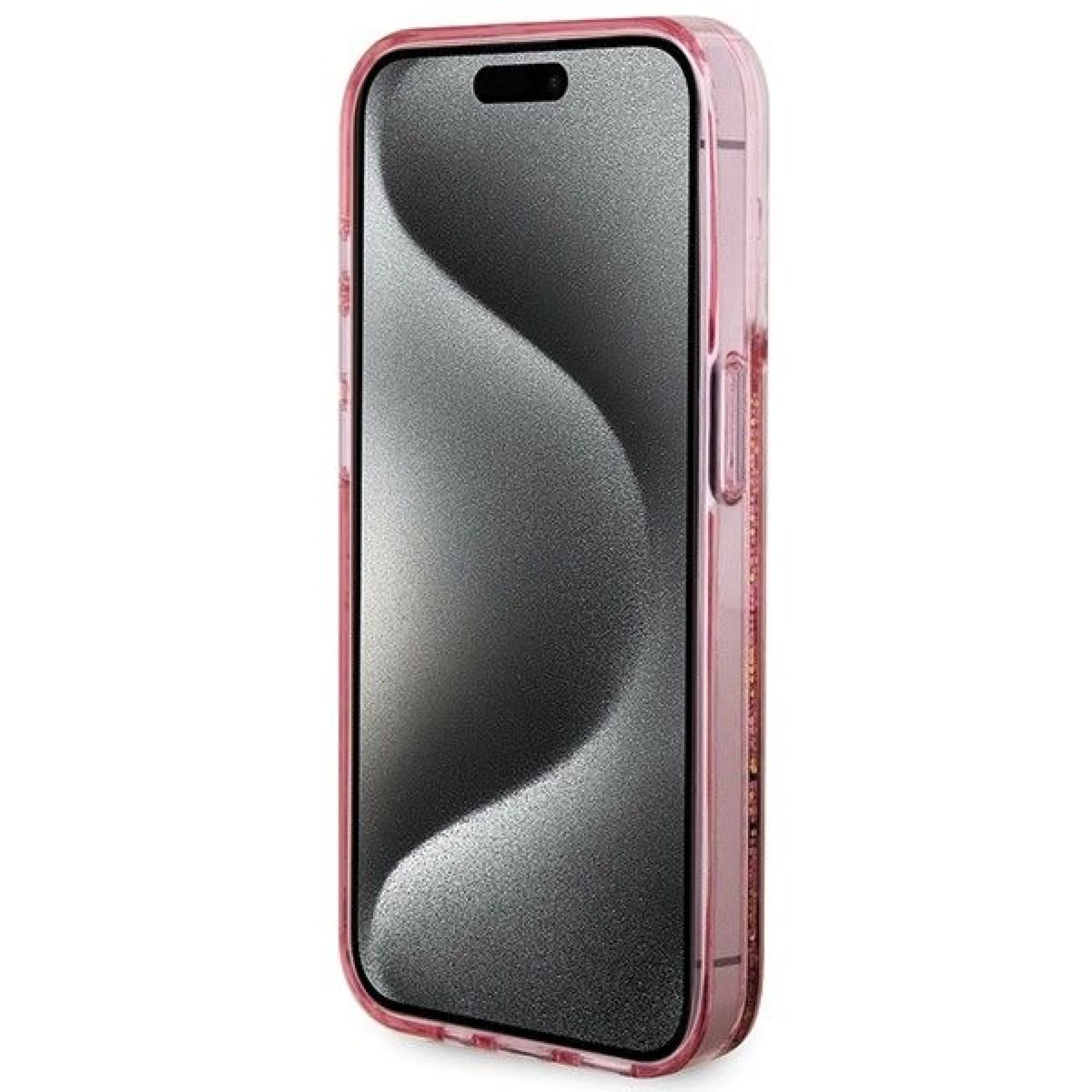 Maska GUESS Original faceplate za iPhone 15 Pro (Liquid Glitter)
