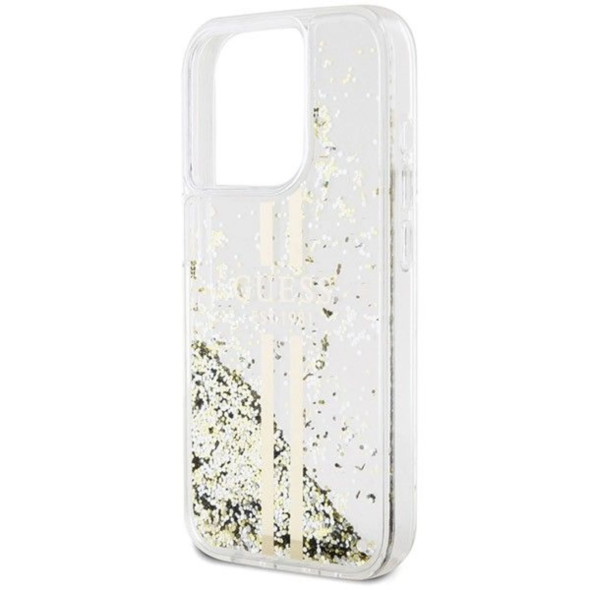 Maska GUESS Original faceplate za iPhone 15 Pro (Liquid Glitter)