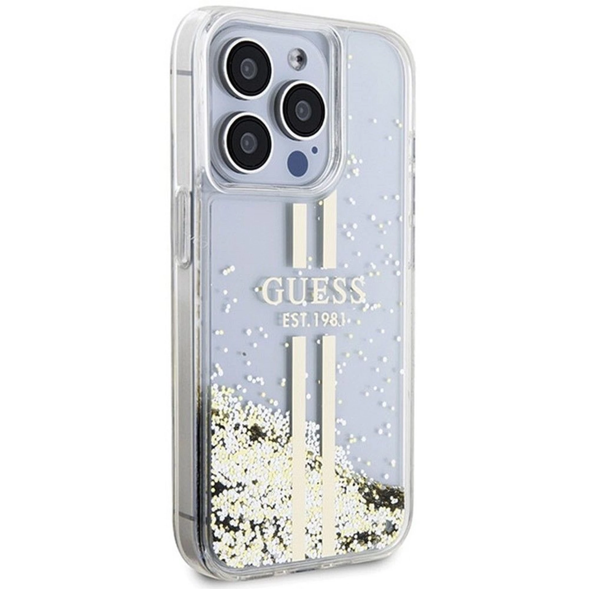Maska GUESS Original faceplate za iPhone 15 Pro Max (Liquid Glitter)