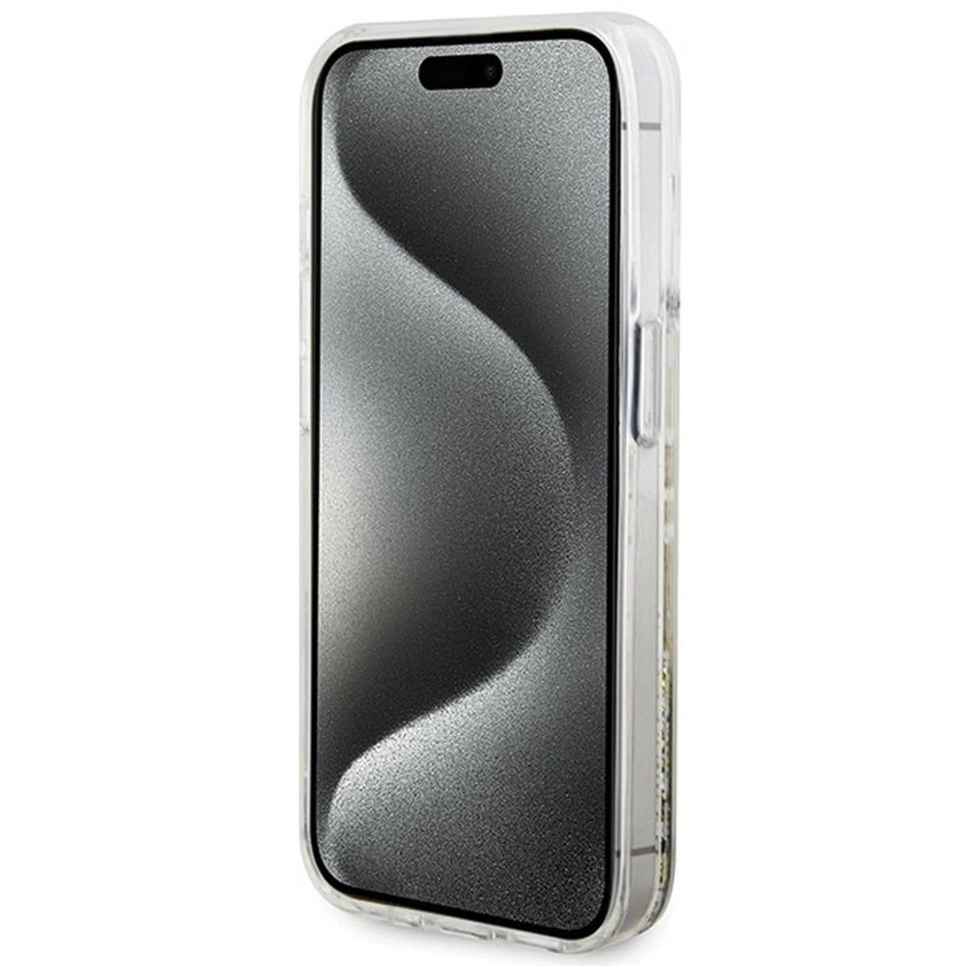 Maska GUESS Original faceplate za iPhone 15 Pro Max (Liquid Glitter)