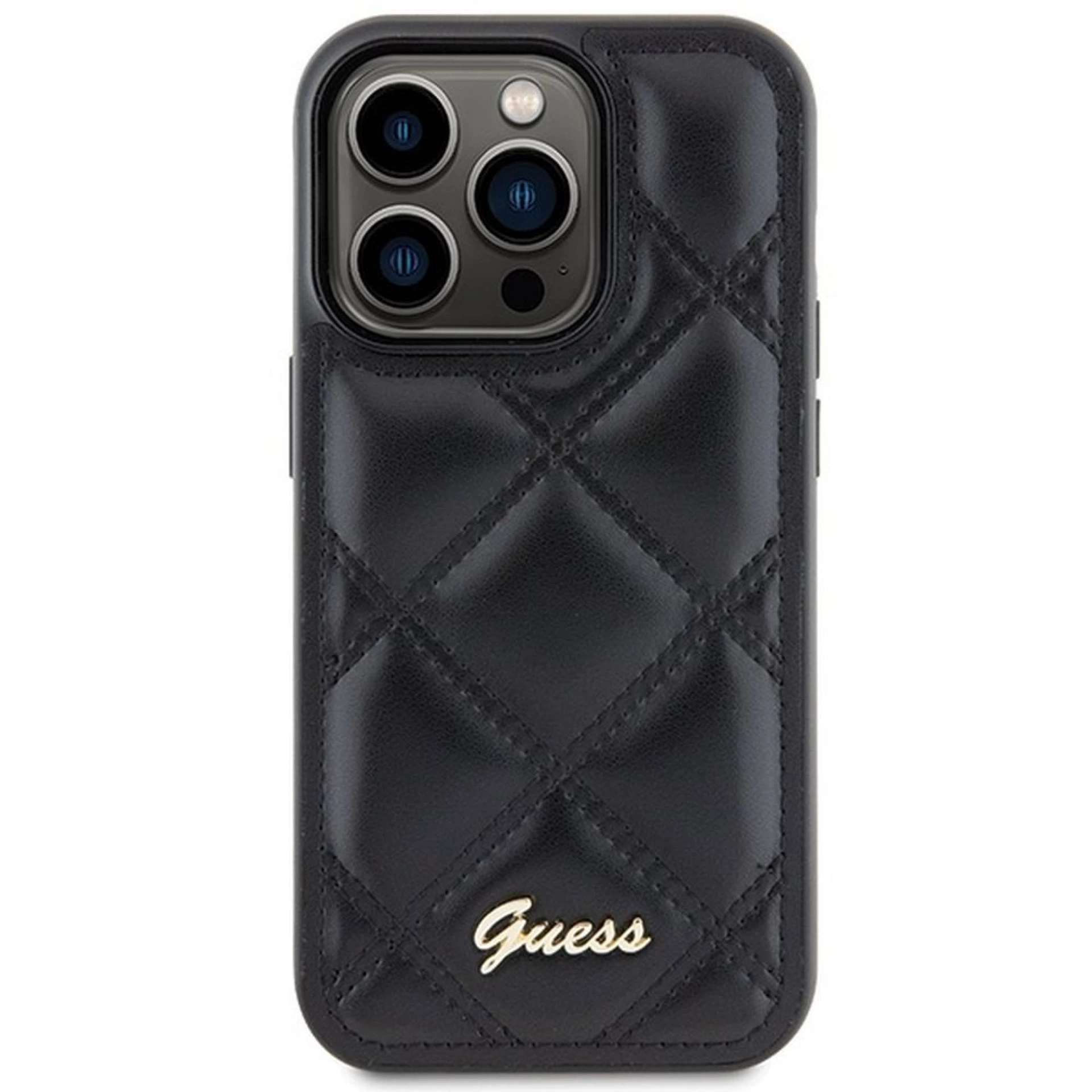 Maska GUESS Original faceplate za iPhone 15 Pro Max (Quilted Metal)