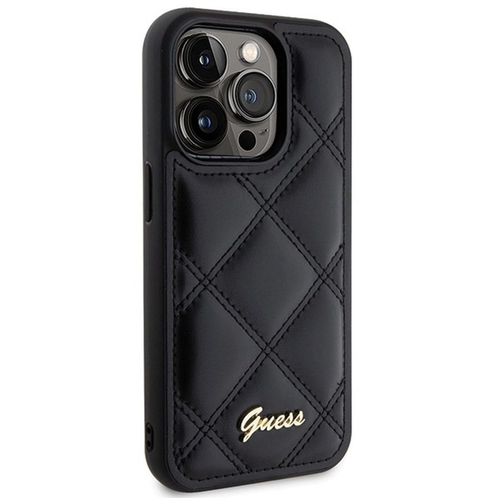 Maska GUESS Original faceplate za iPhone 15 Pro Max (Quilted Metal)