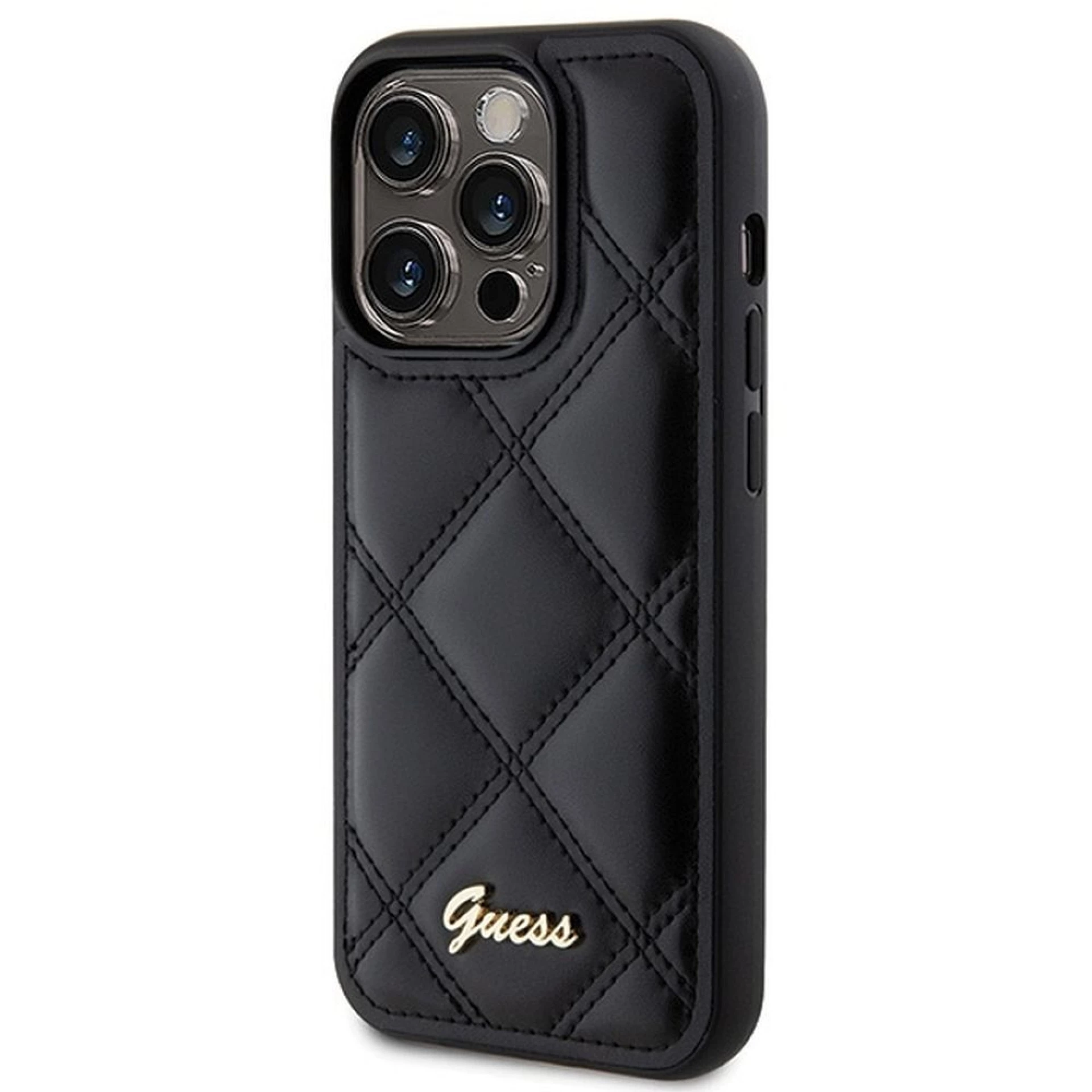 Maska GUESS Original faceplate za iPhone 15 Pro Max (Quilted Metal)