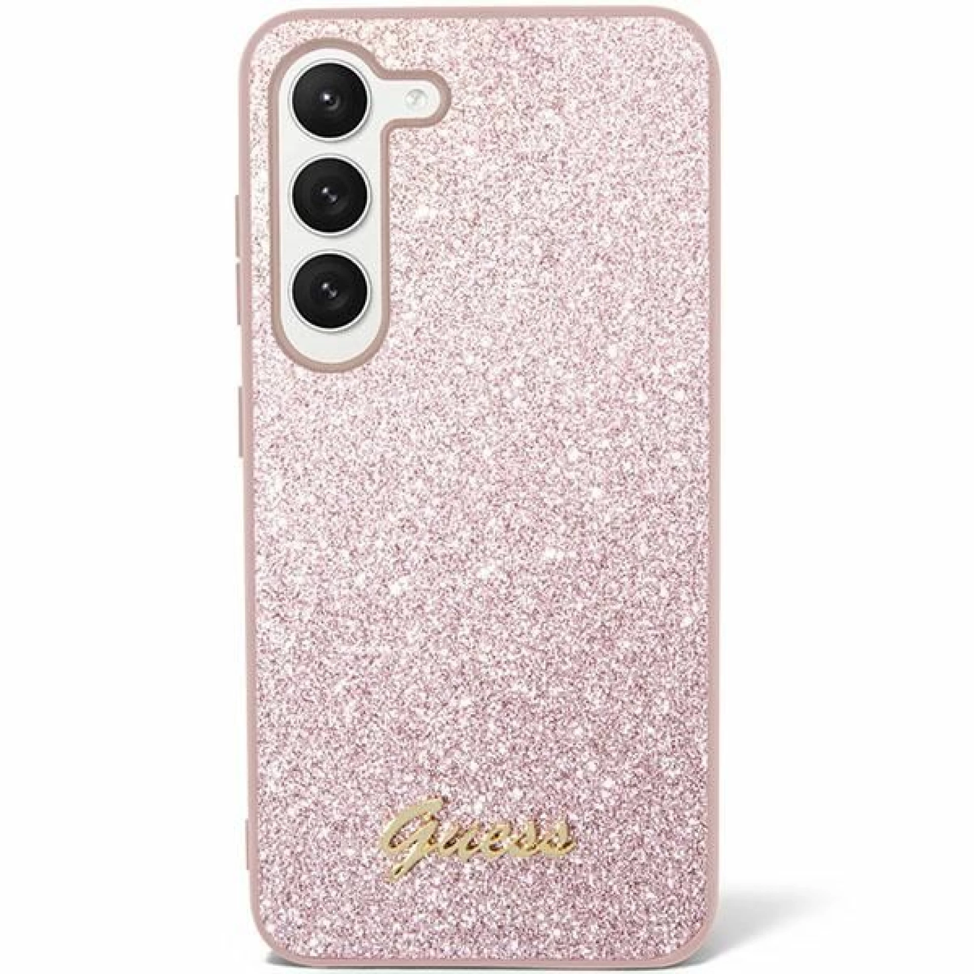 Maska GUESS Original faceplate za Samsung S24 (Glitter Script)