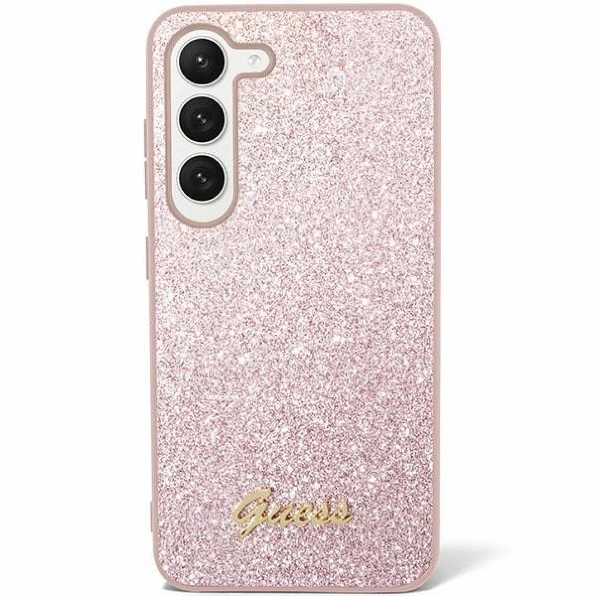 Maska GUESS Original faceplate za Samsung S24 (Glitter Script)