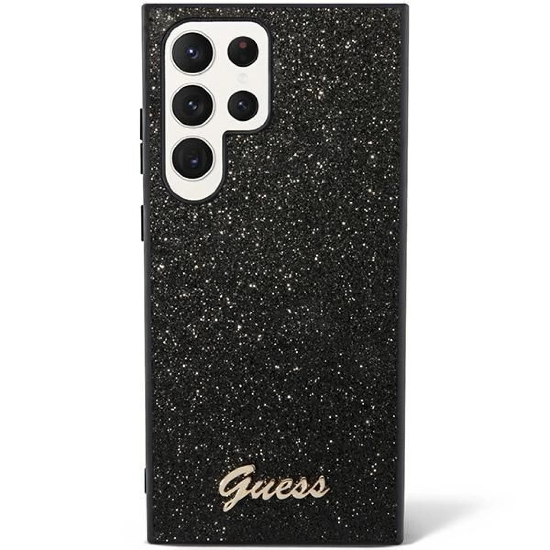 Maska GUESS Original faceplate za Samsung S24 Ultra (Glitter  Script)