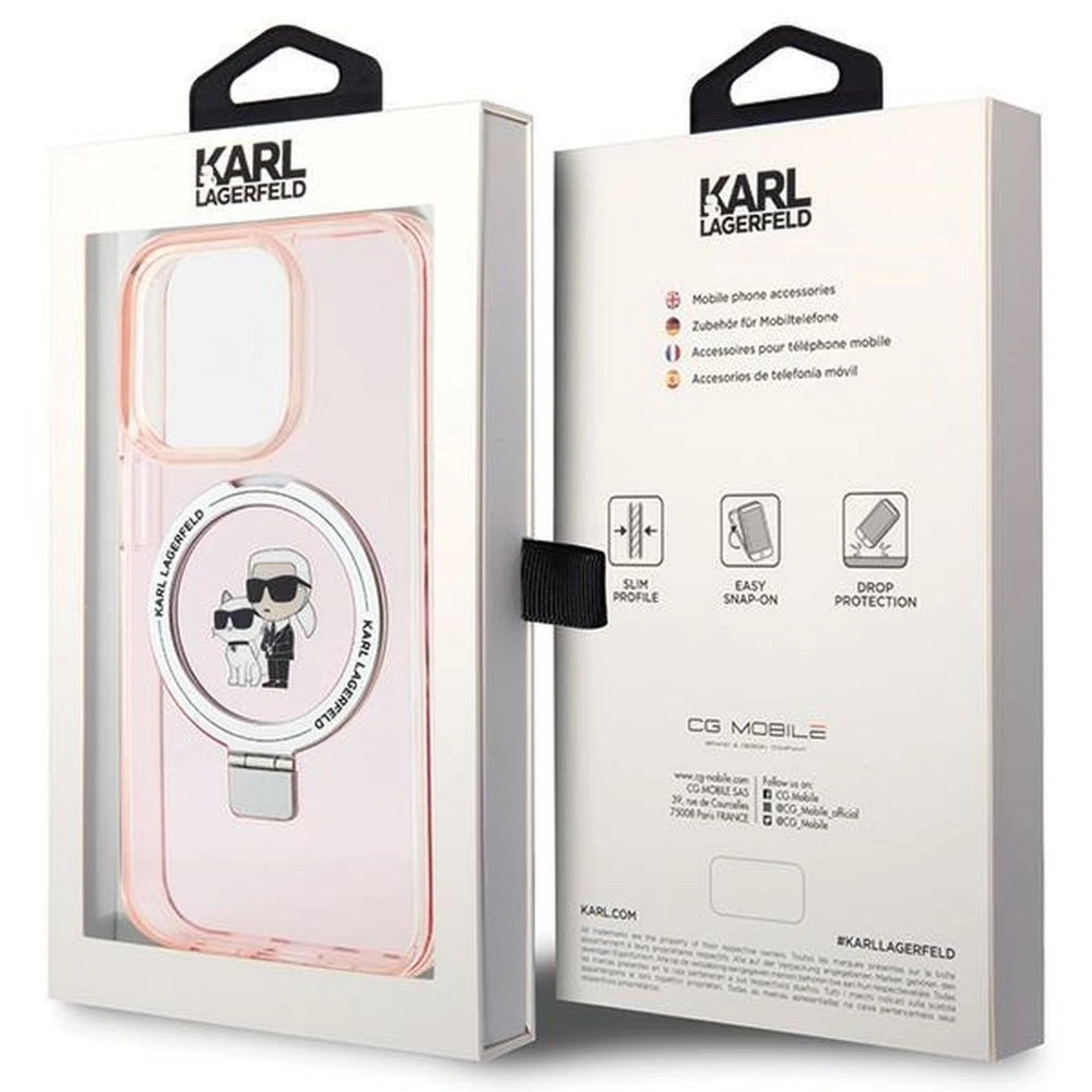 Maska KARL LAGERFELD Original faceplate za iPhone 15 Pro (Magsafe Comp.)