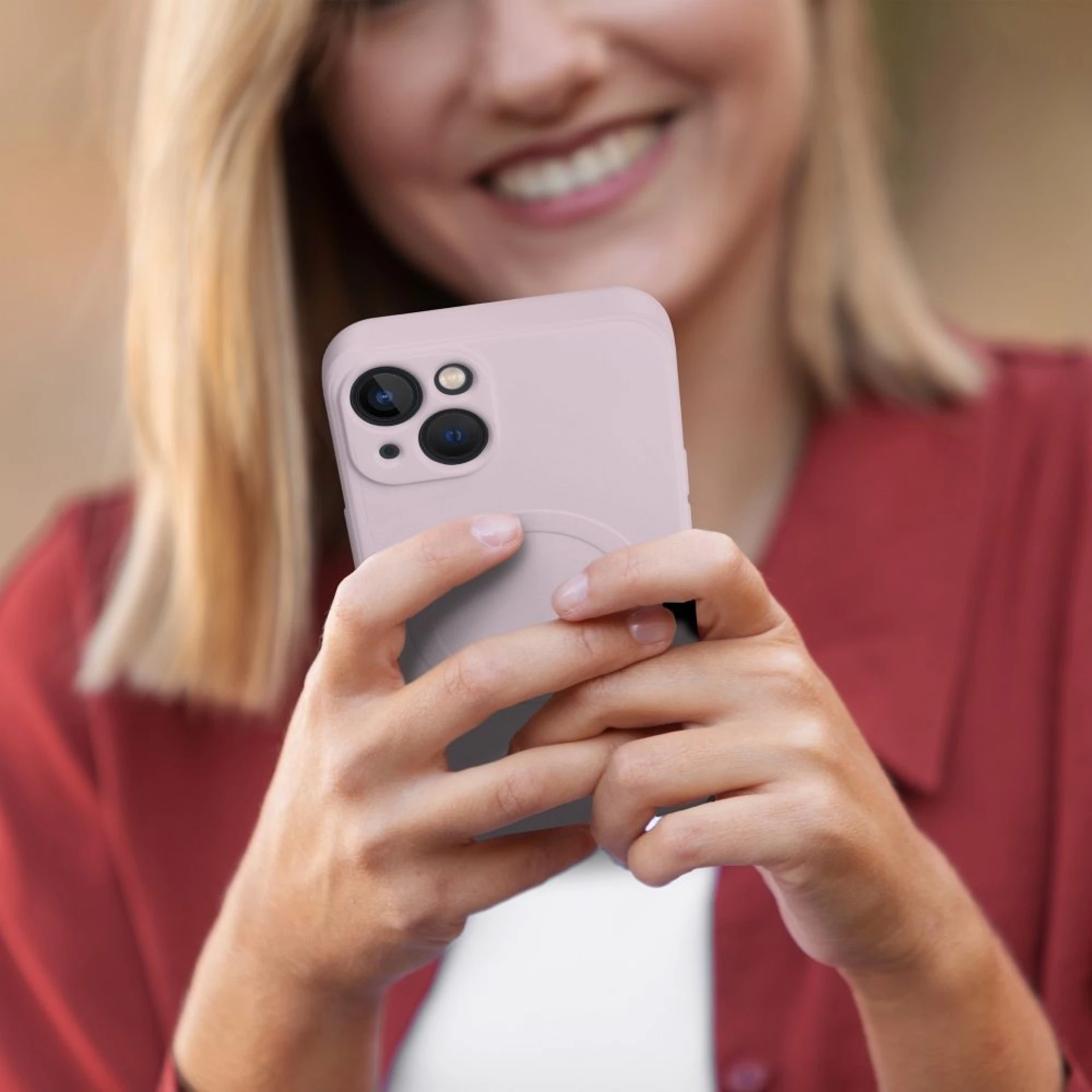 Maska kompatibilna sa MagSafe za SAMSUNG S24 pink