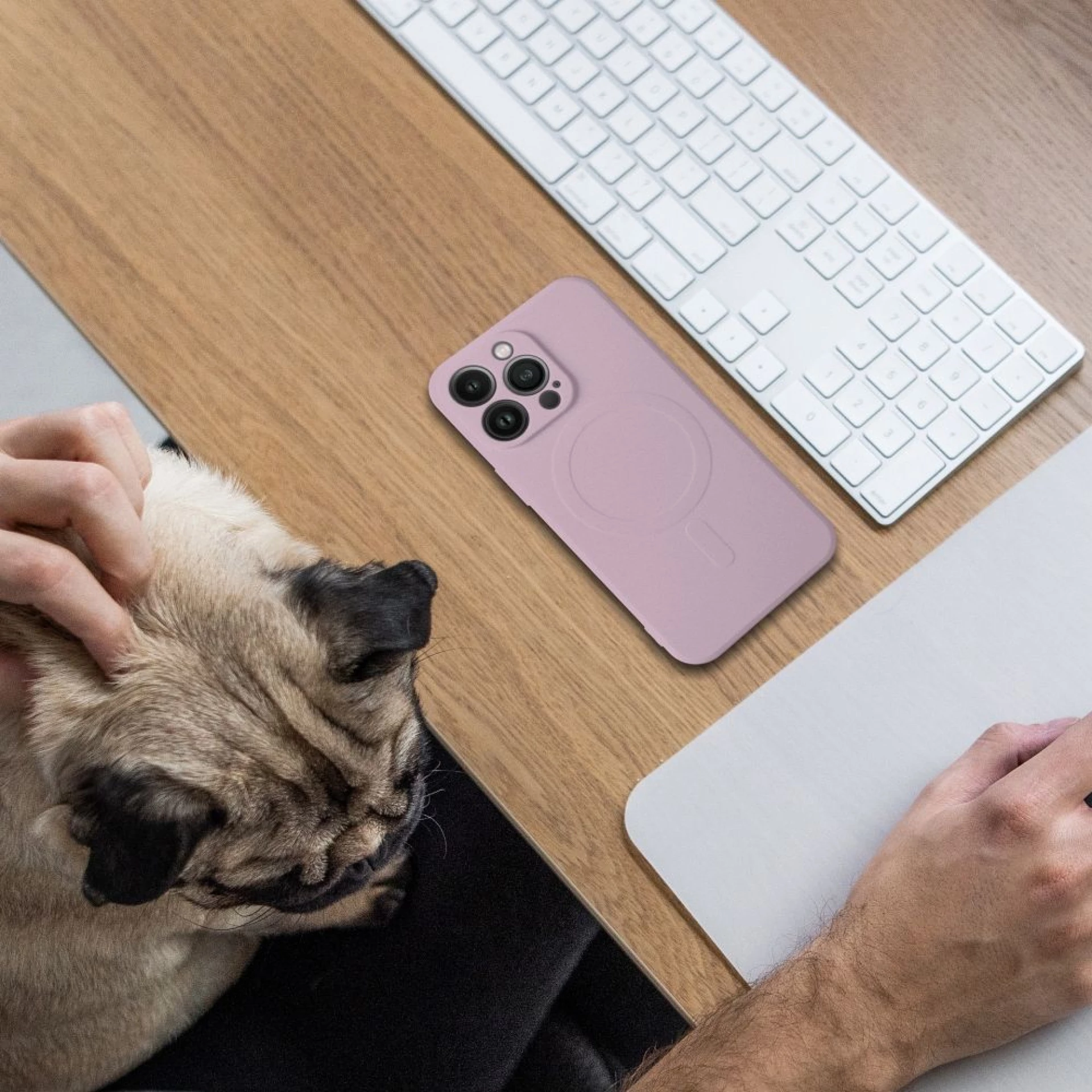 Maska kompatibilna sa MagSafe za SAMSUNG S24 pink