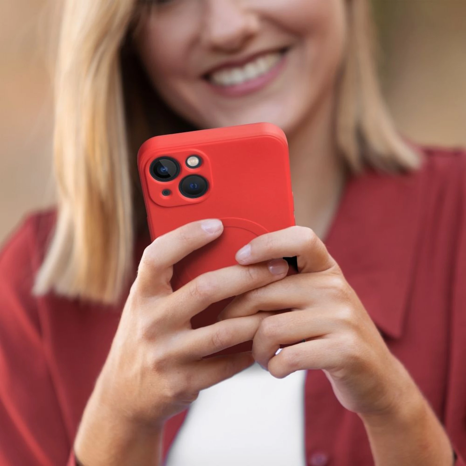 Maska kompatibilna sa MagSafe za SAMSUNG S24 Plus red