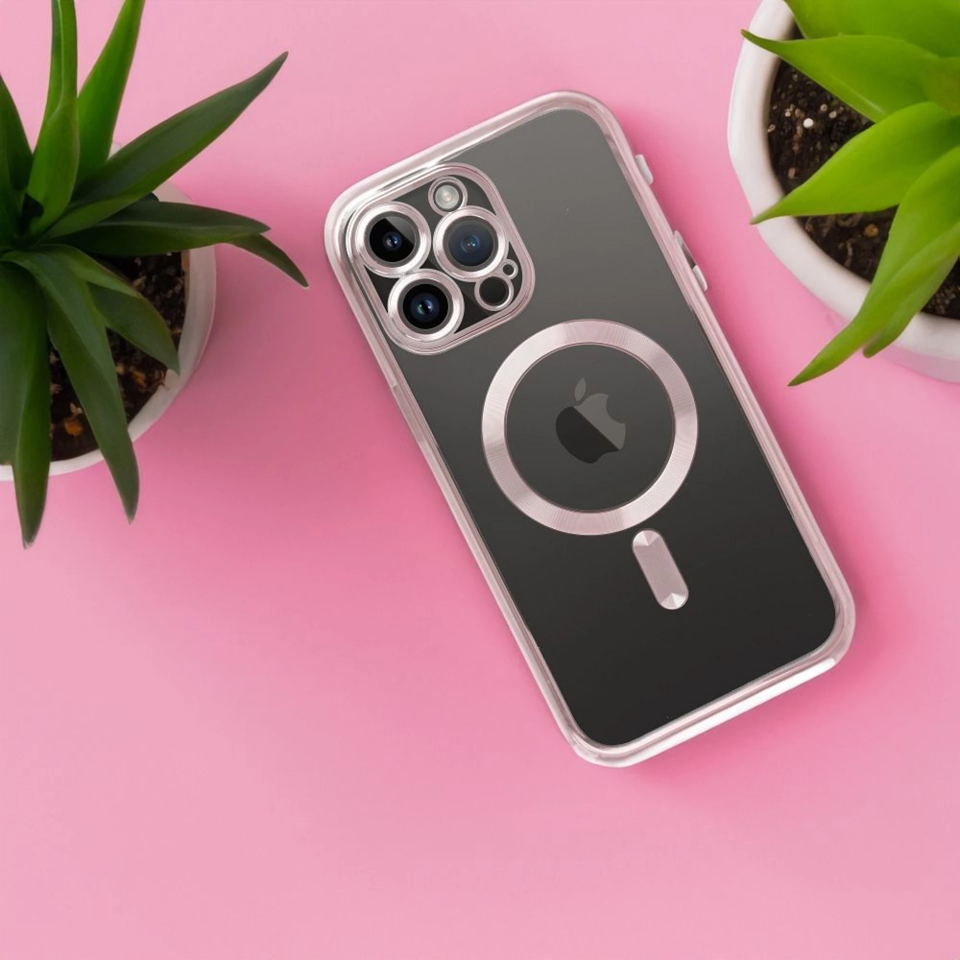 Maska kompatibilna sa MagSafe za SAMSUNG S24 rose gold