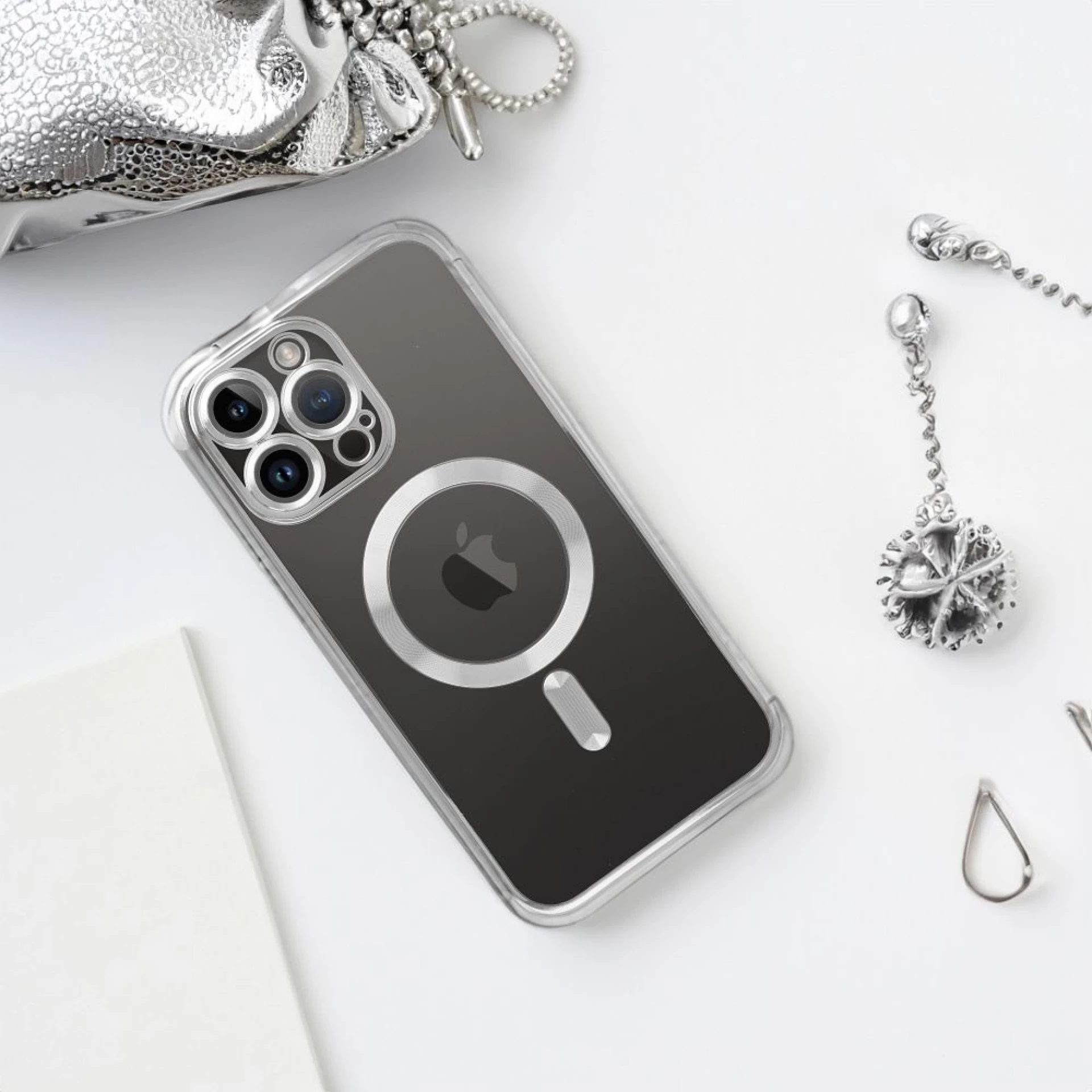 Maska kompatibilna sa MagSafe za SAMSUNG S24 silver