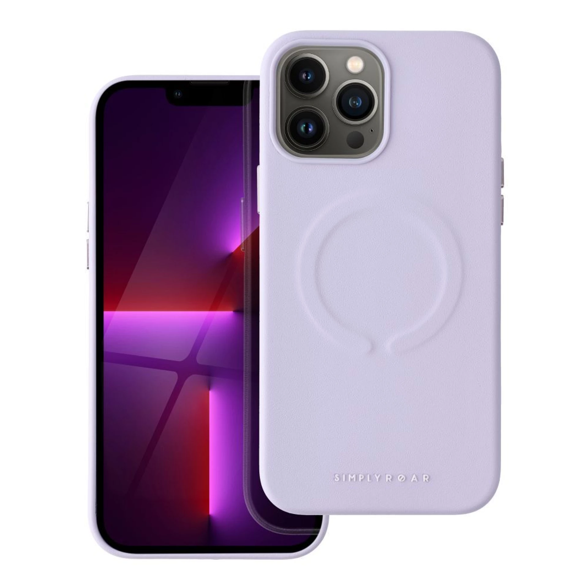 Maska kožna Mag - za iPhone 13 Pro Max purple
