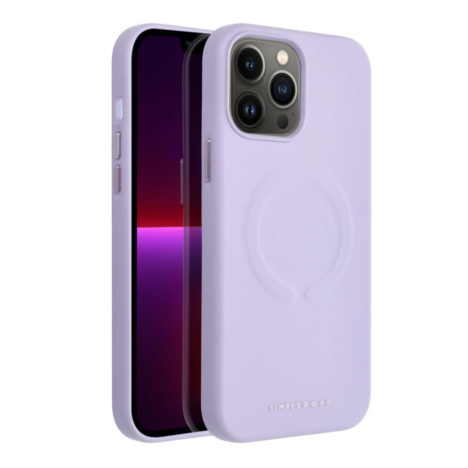Maska kožna Mag - za iPhone 13 Pro Max purple