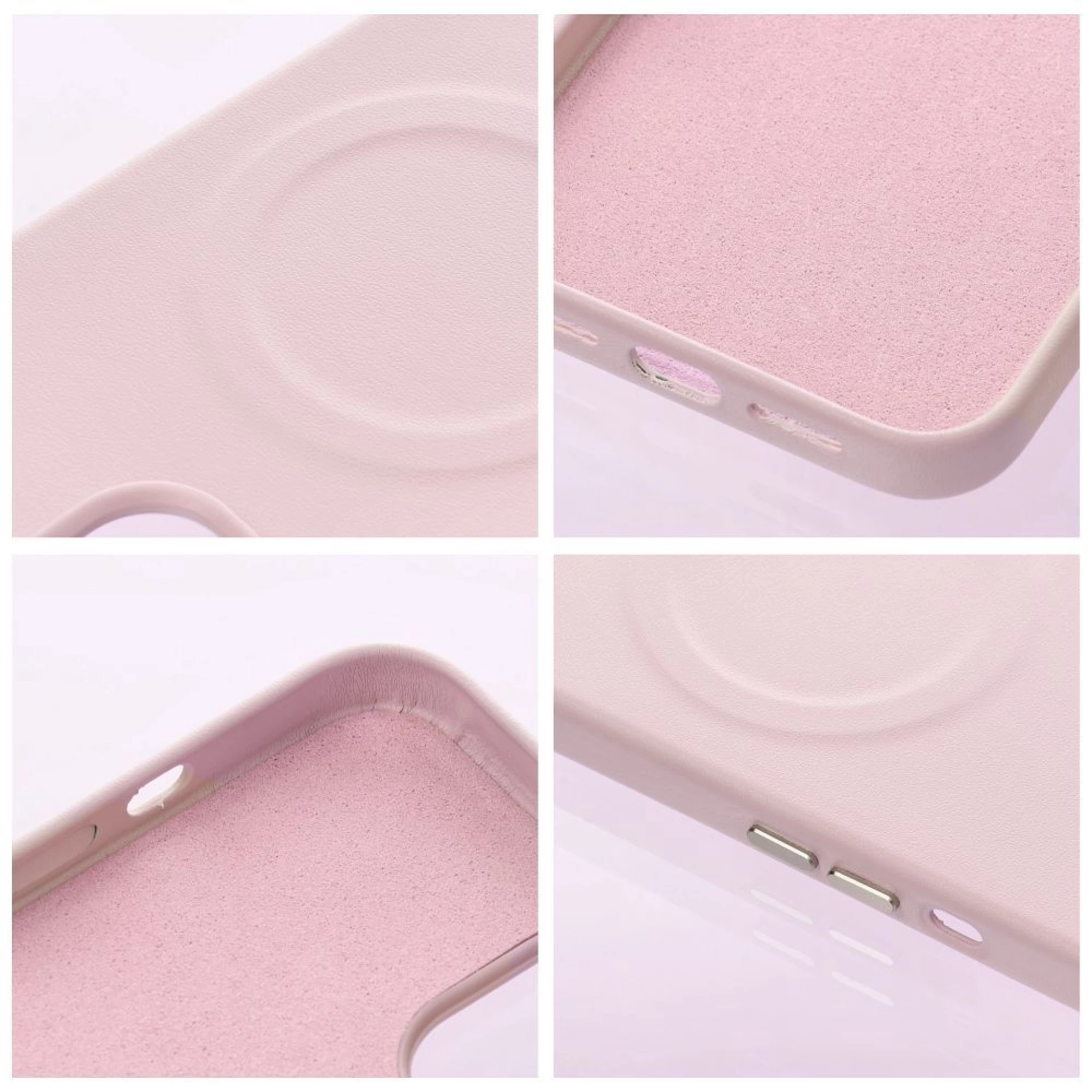 Maska kožna Mag - za iPhone 14 Pro Max  hot pink