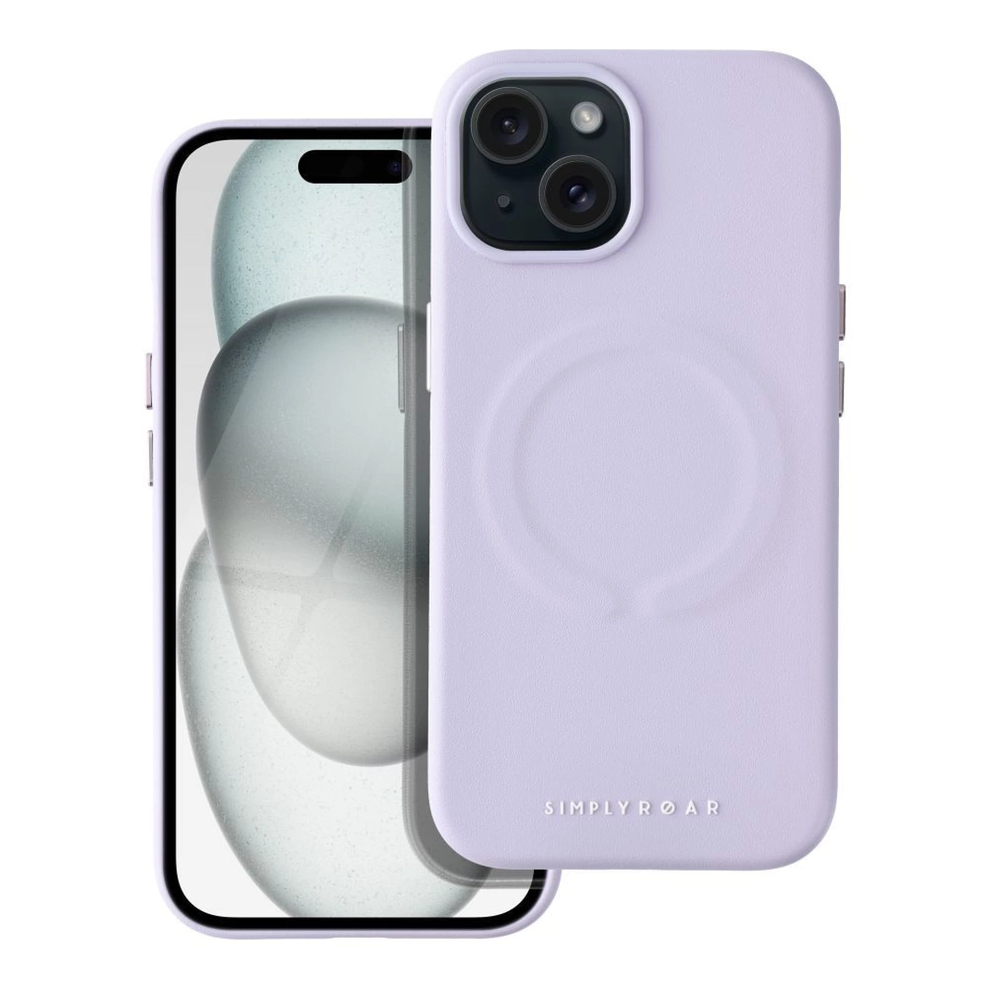 Maska kožna Mag - za iPhone 15 purple