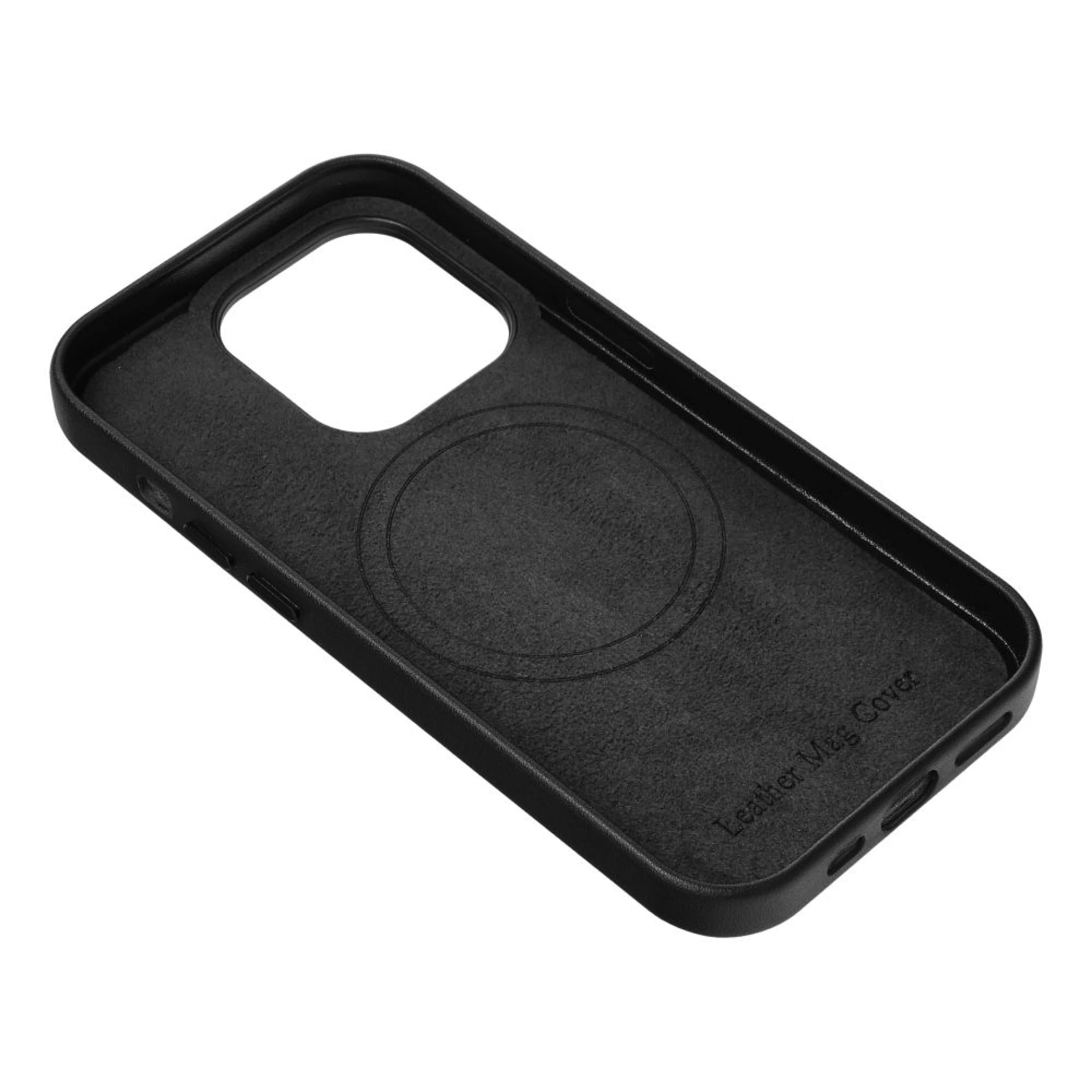 Maska LEATHER MAG cover za Samsung S25 crna