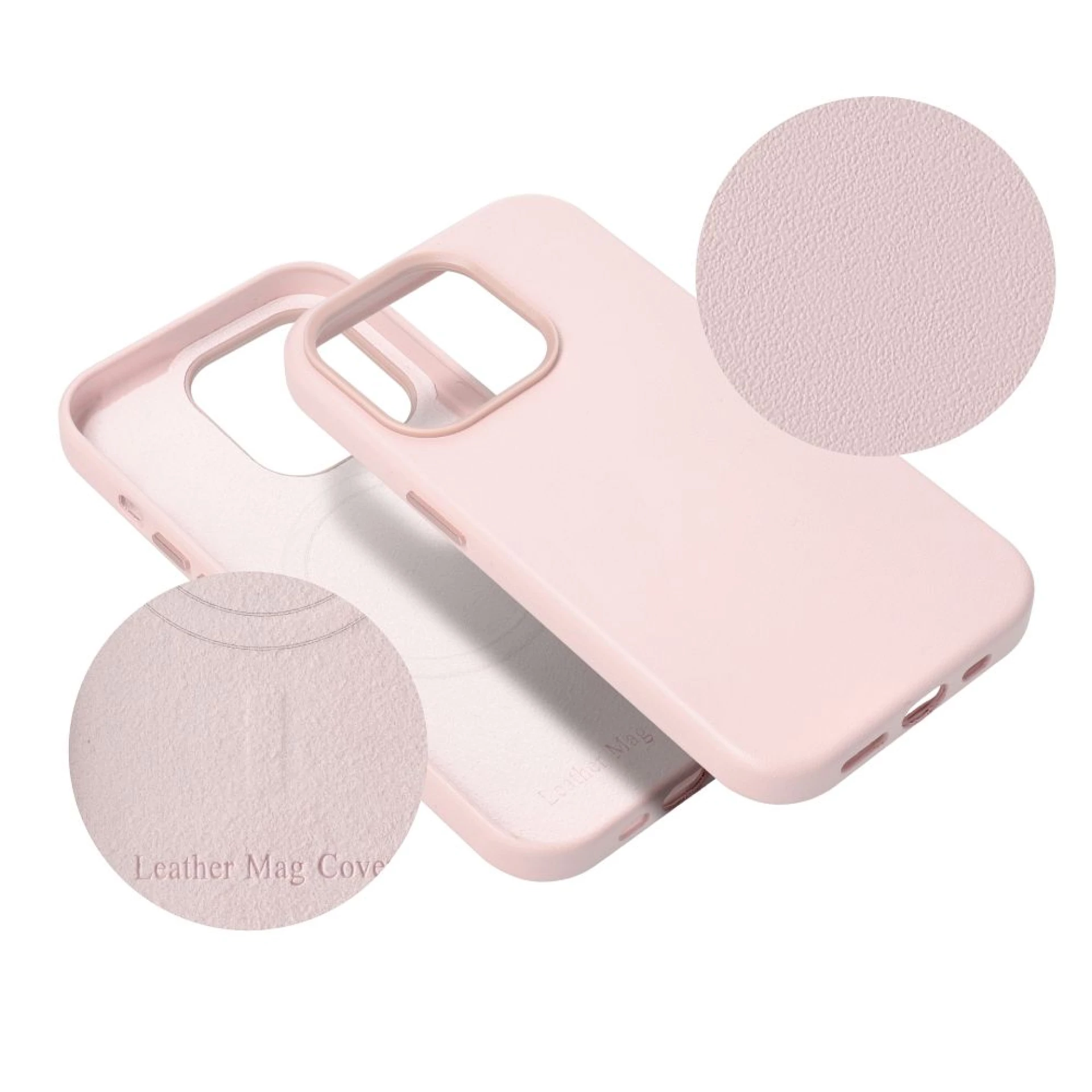 Maska LEATHER MAG cover za Samsung S25 sand pink