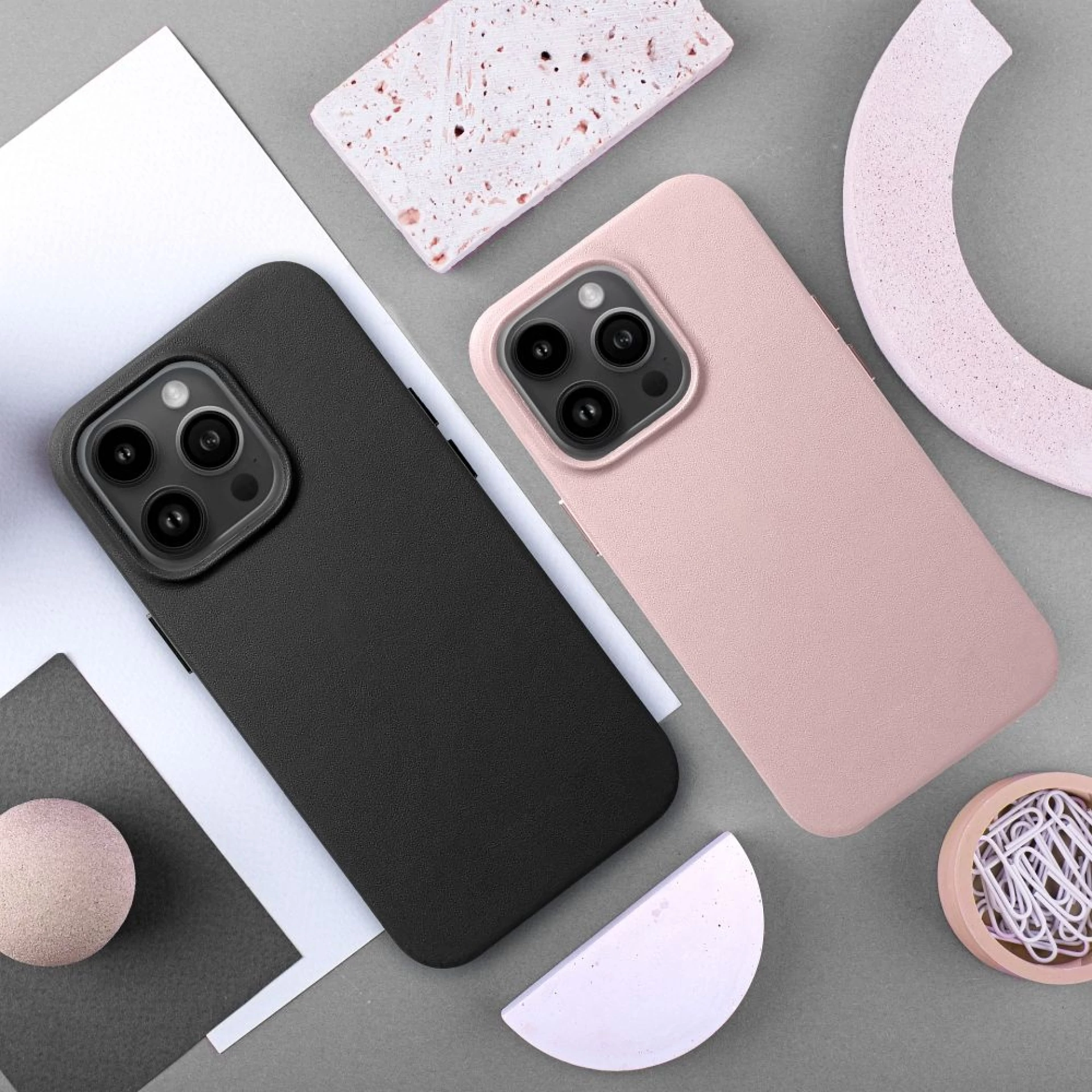 Maska LEATHER MAG cover za Samsung S25 sand pink