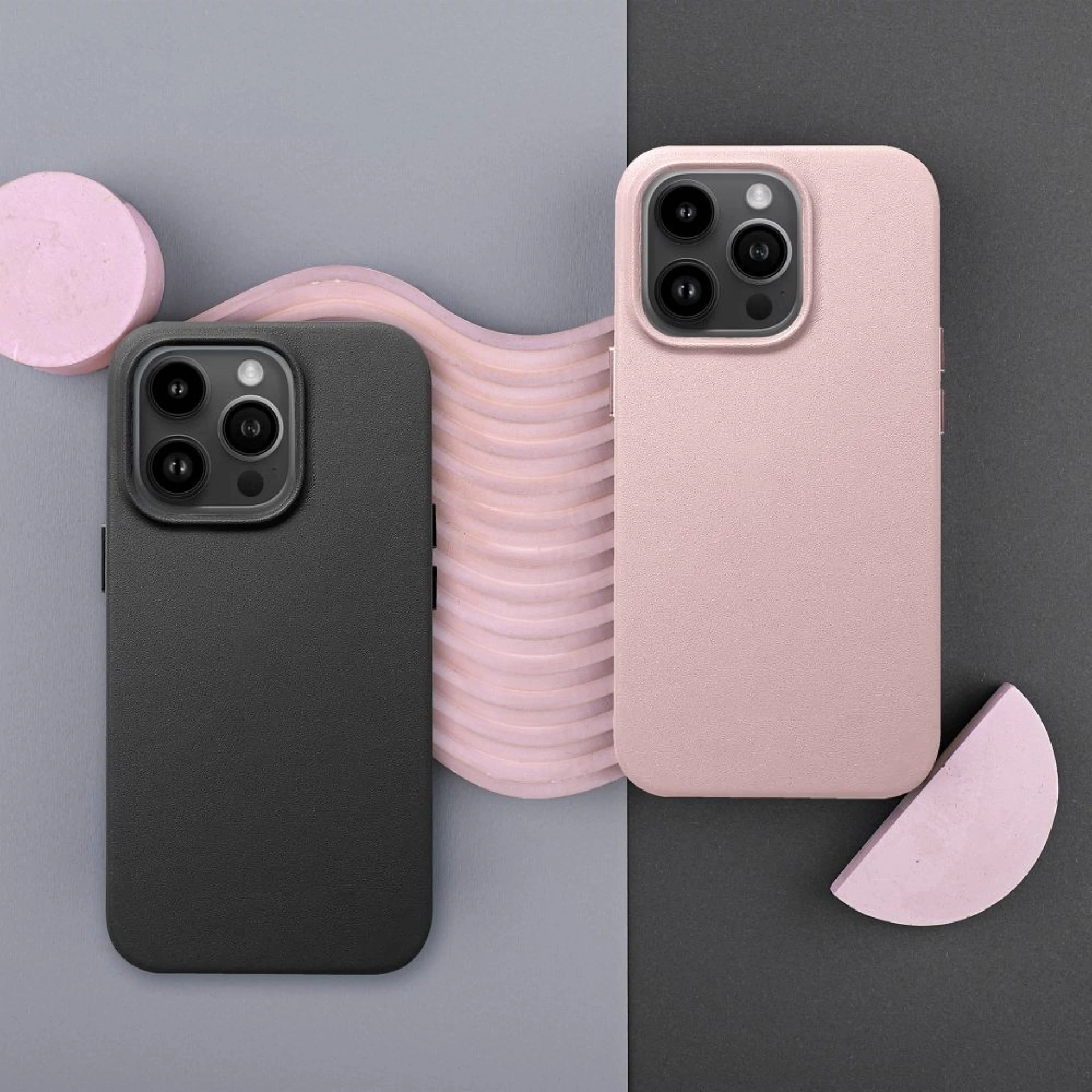 Maska LEATHER MAG cover za Samsung S25 sand pink