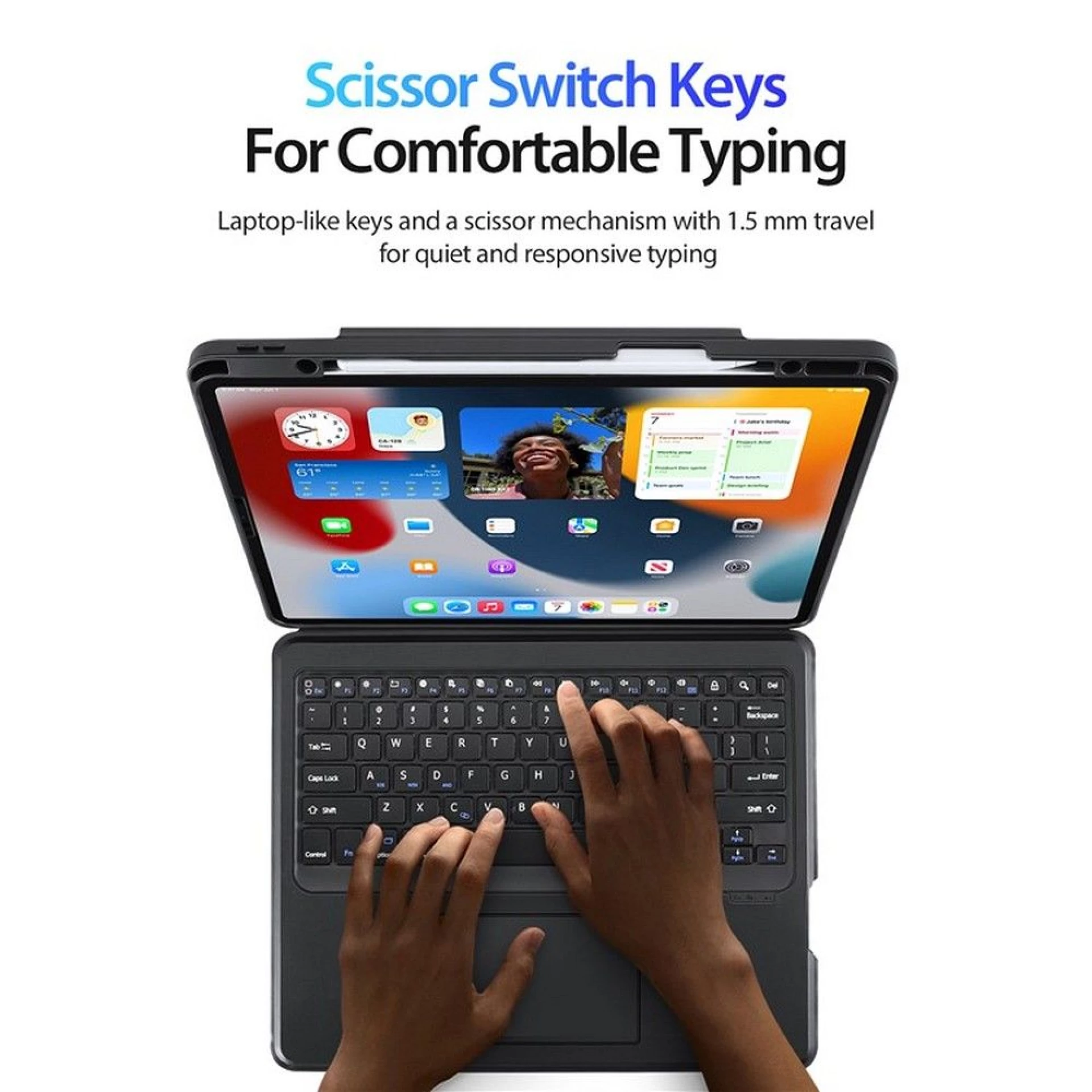Maska preklopna s bežičnom tastaturom za iPad Pro 12.9