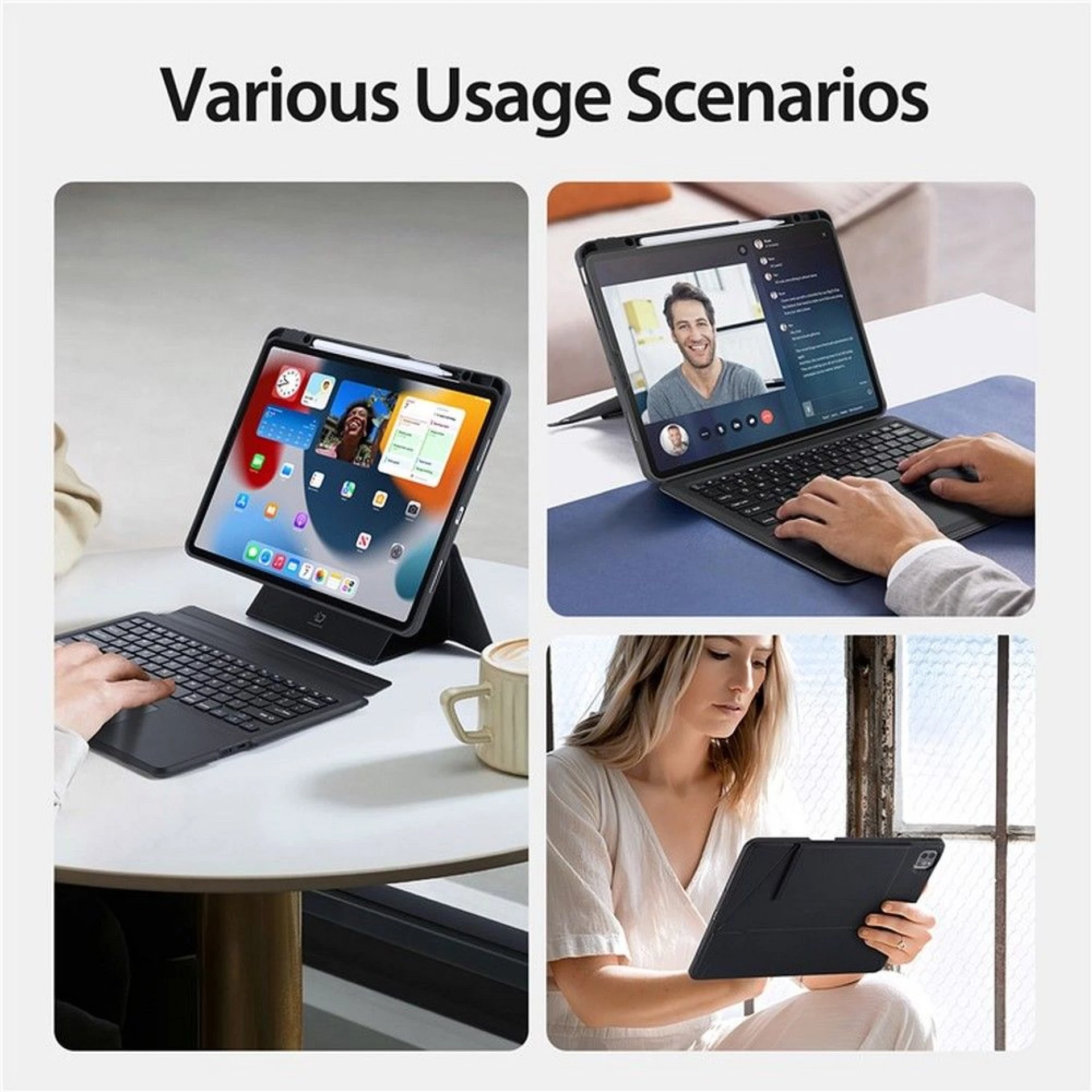 Maska preklopna s bežičnom tastaturom za iPad Pro 12.9