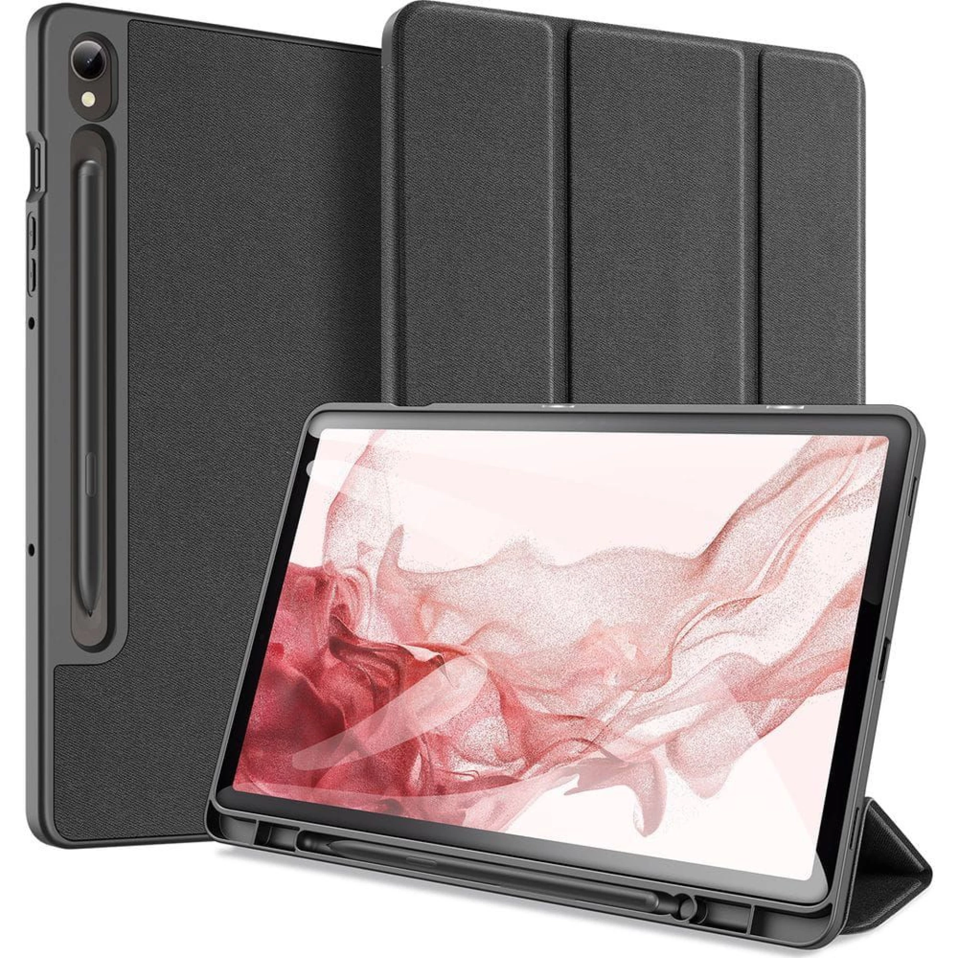 Futrola Dux Ducis DOMO s utorom za olovku za SAMSUNG Tab S9 / S10 crna