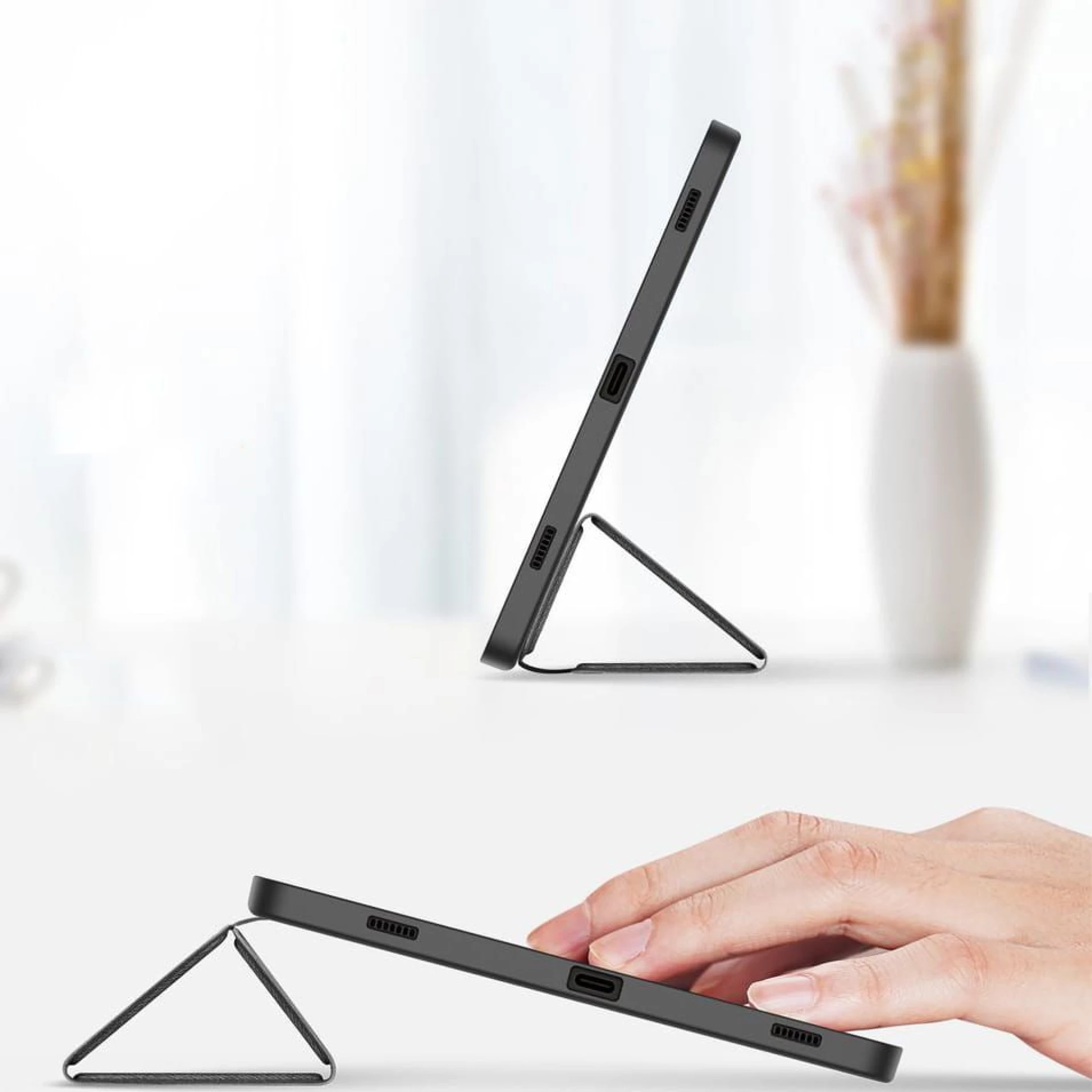 Futrola Dux Ducis DOMO s utorom za olovku za SAMSUNG Tab S9 / S10 crna