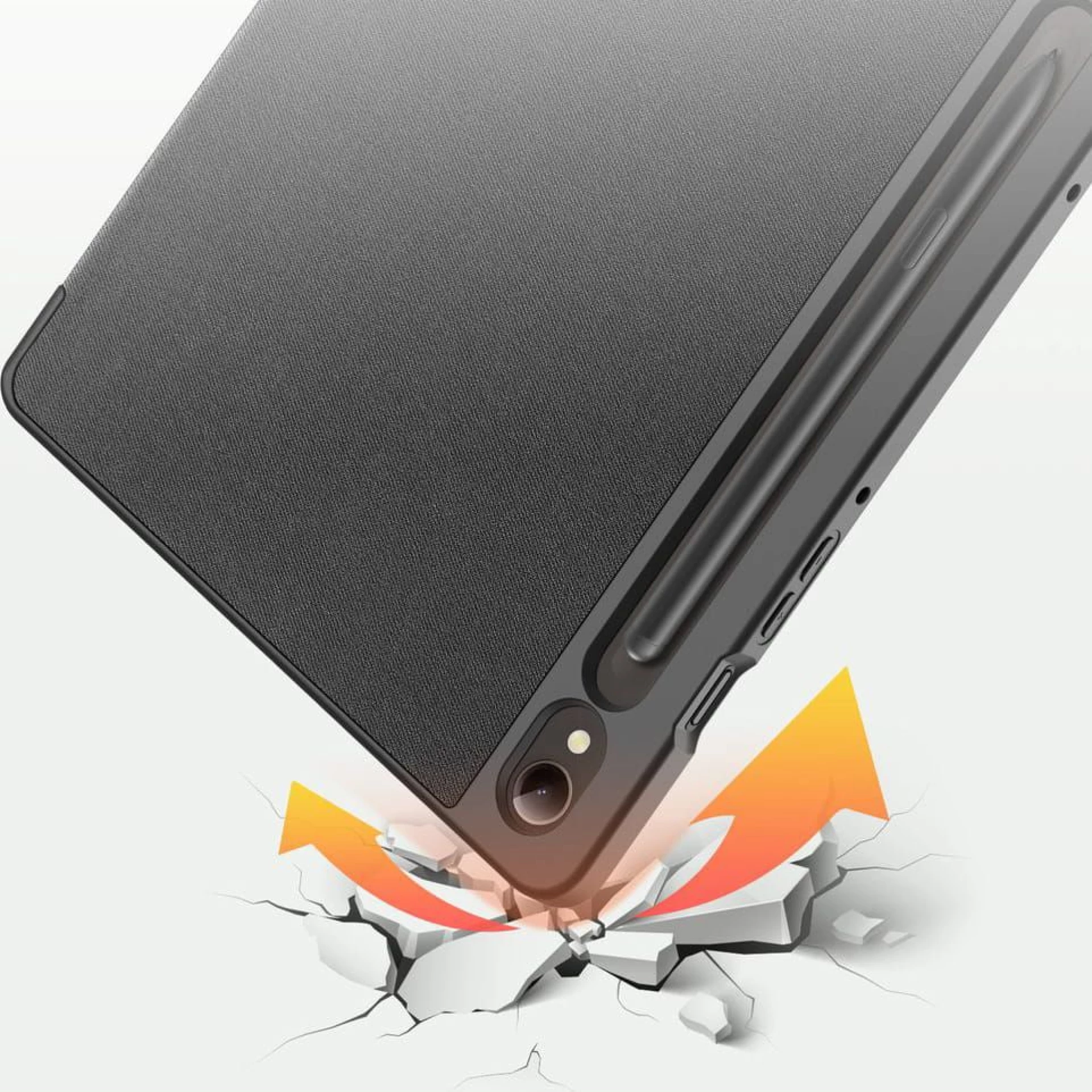 Futrola Dux Ducis DOMO s utorom za olovku za SAMSUNG Tab S9 / S10 crna