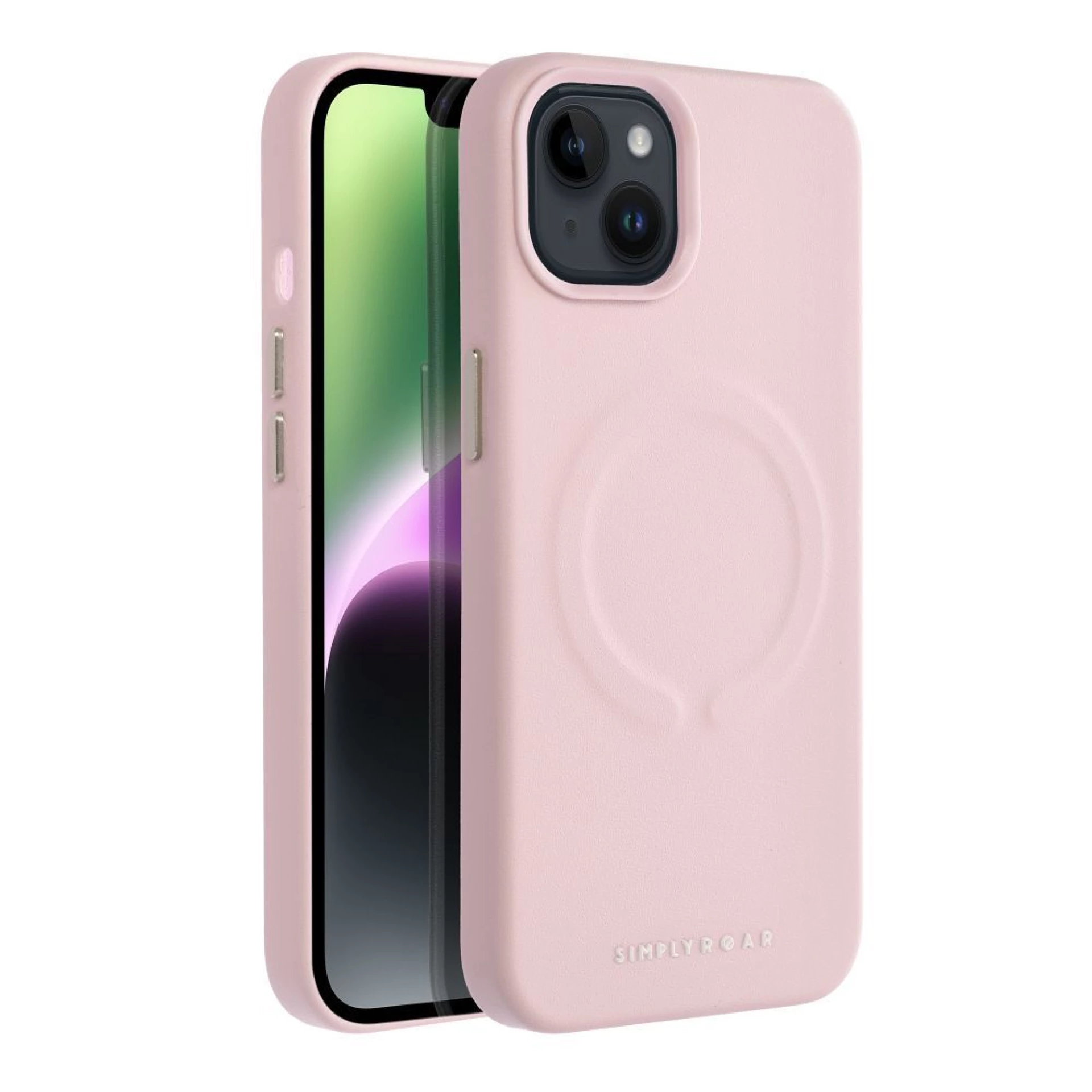 Maska Roar Leather MAG komp.sa MagSafe za iPhone 14 Pro hot pink