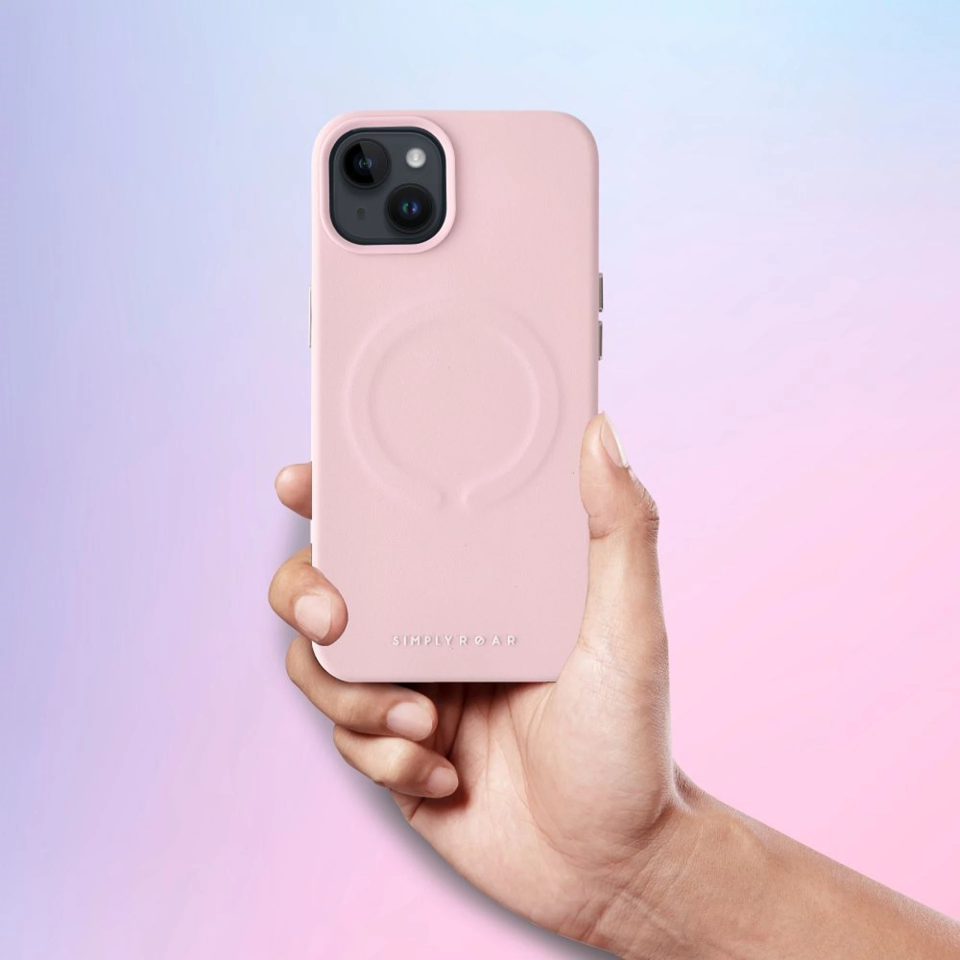 Maska Roar Leather MAG komp.sa MagSafe za iPhone 14 Pro hot pink