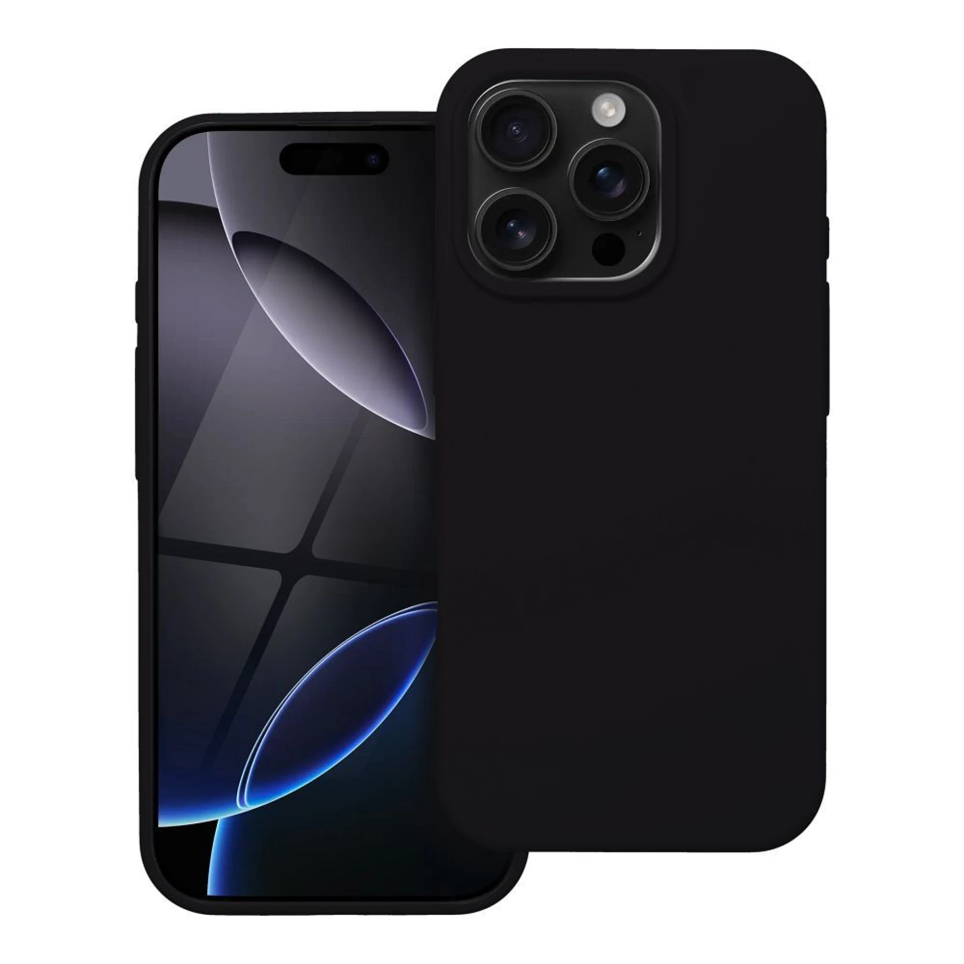 Maska SILICONE case za iPhone 16 Pro crna