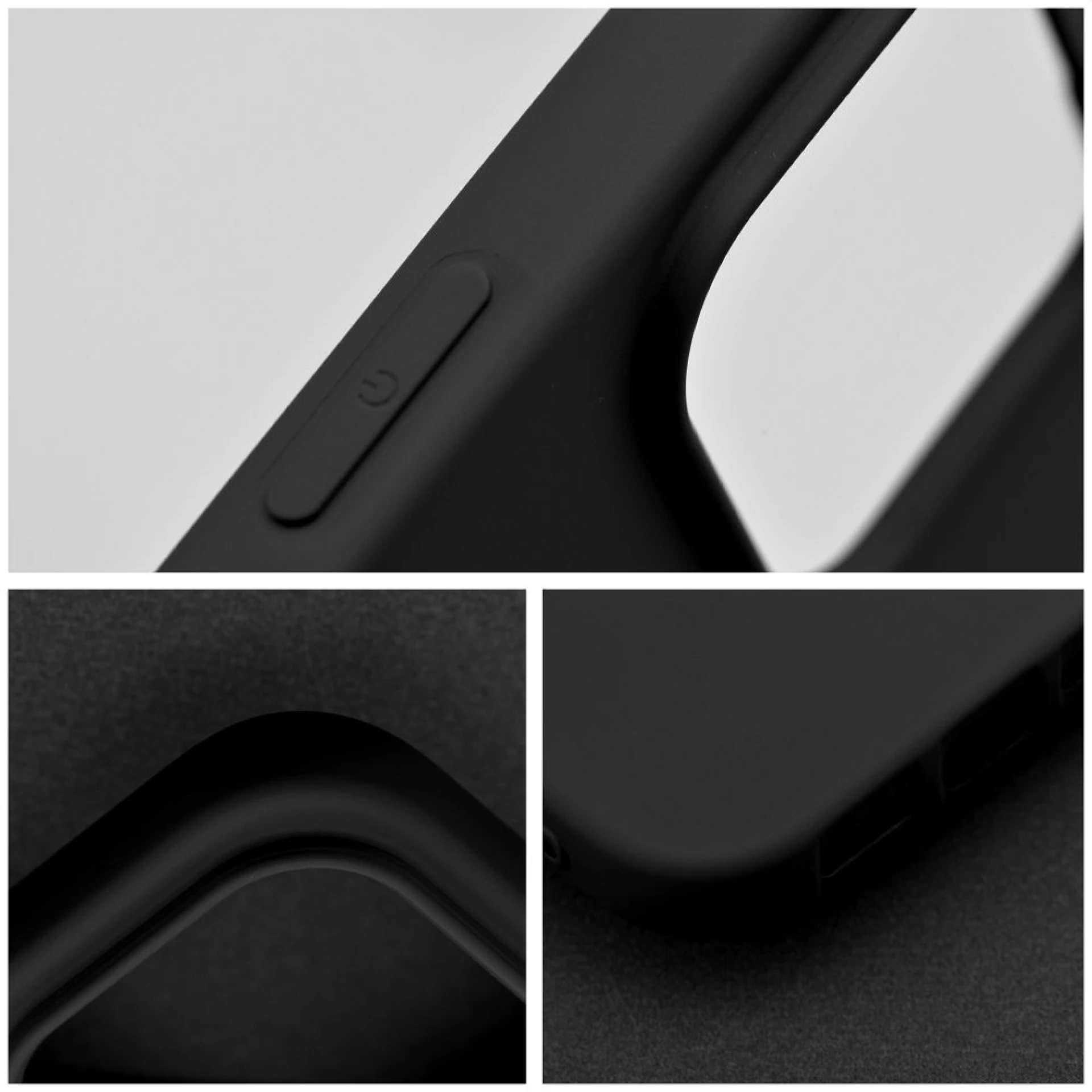 Maska SILICONE case za iPhone 16 Pro crna