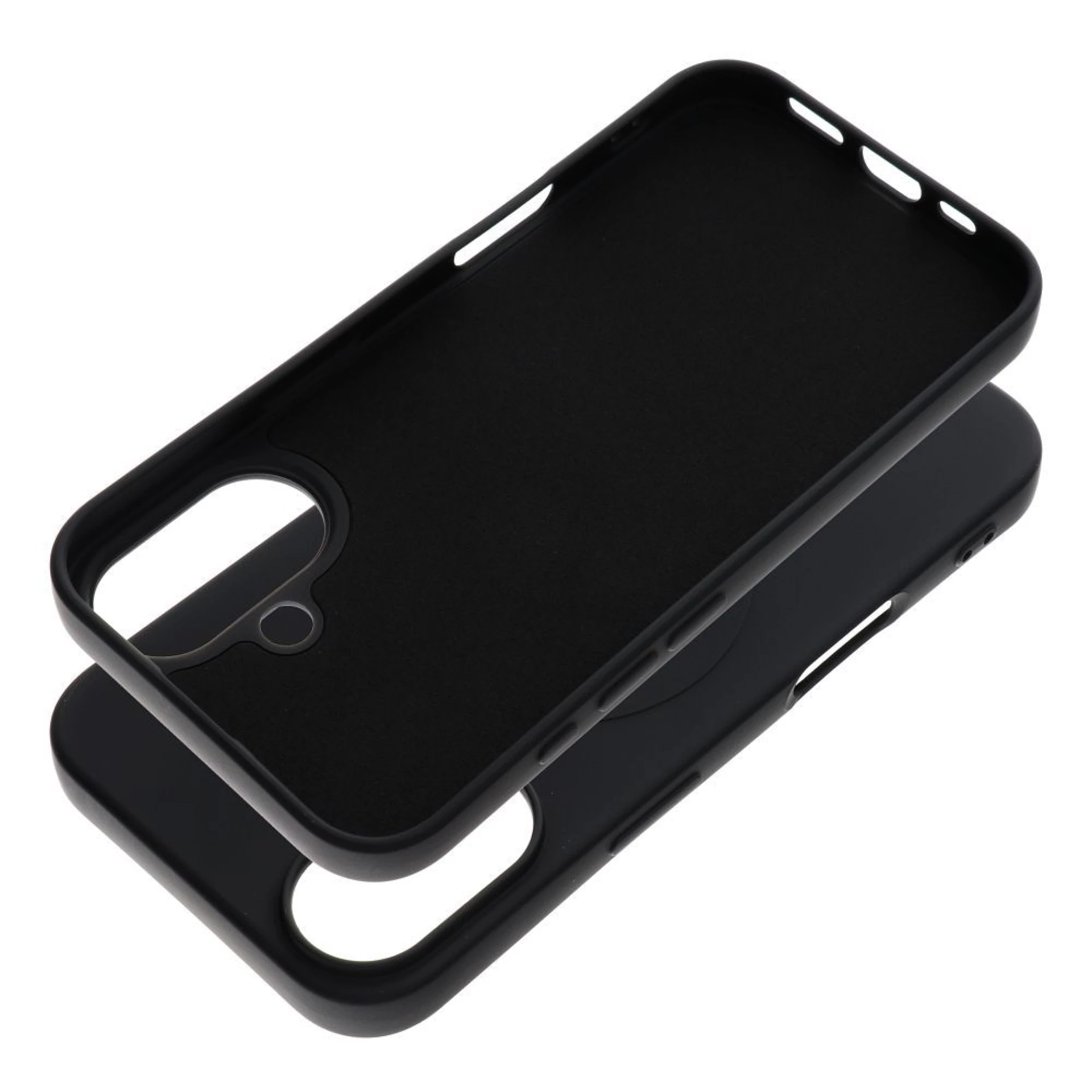 Maska SILICONE MAG cover komp. sa MagSafe za iPhone 16 crna