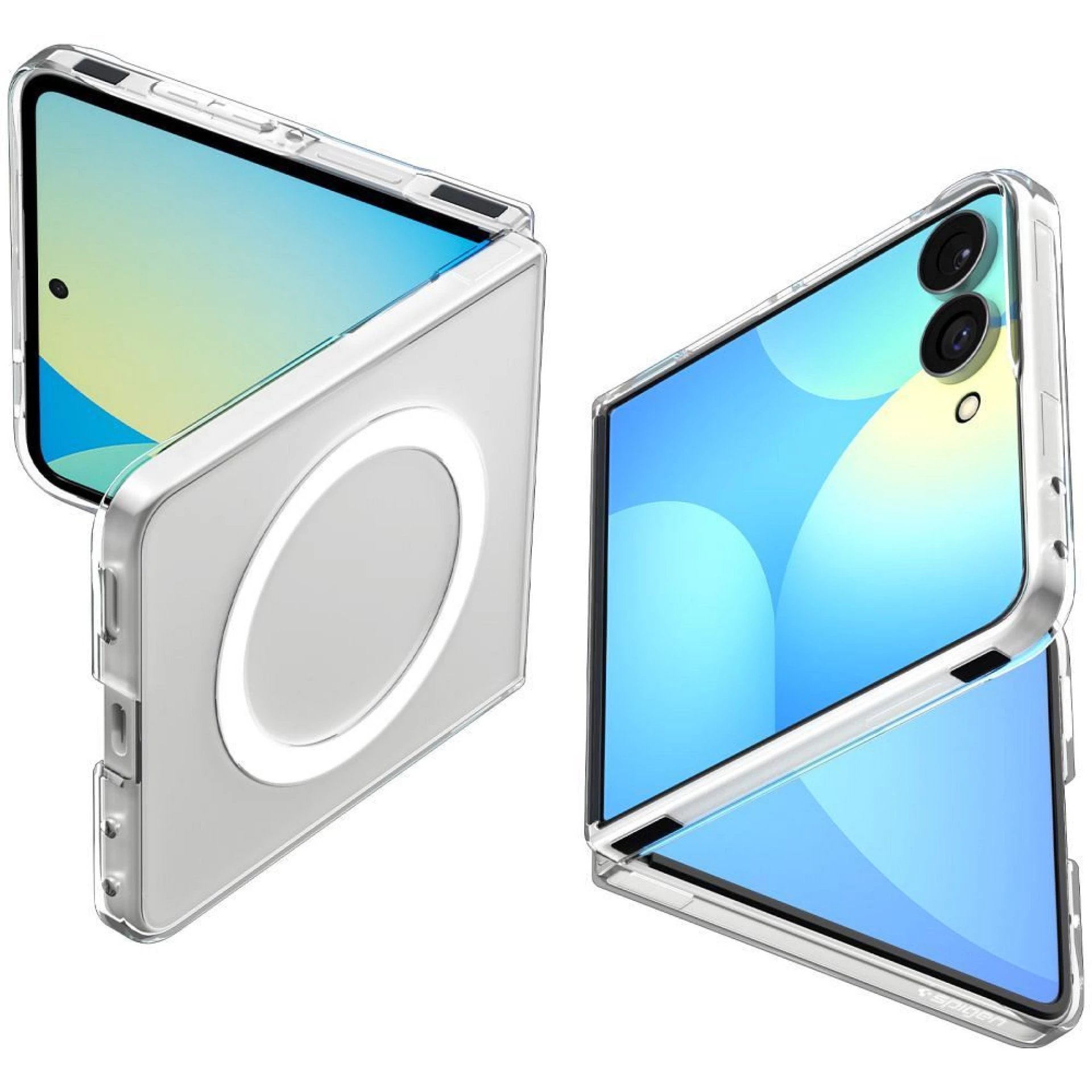 Maska Spigen AirSkin MagFit Case za Samsung Z Flip8 clear/bijela