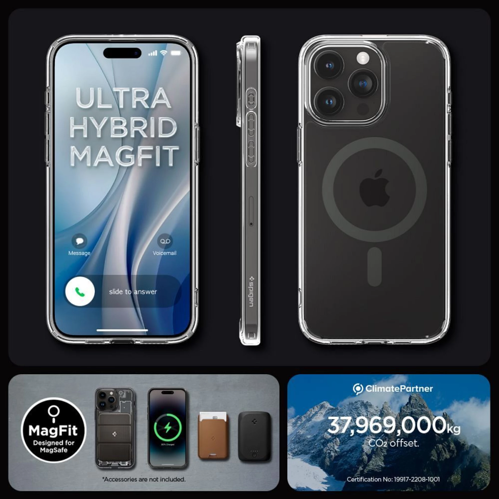 Maska SPIGEN kompatibilna sa MagSafe za IPHONE 15 PRO MAX graphite