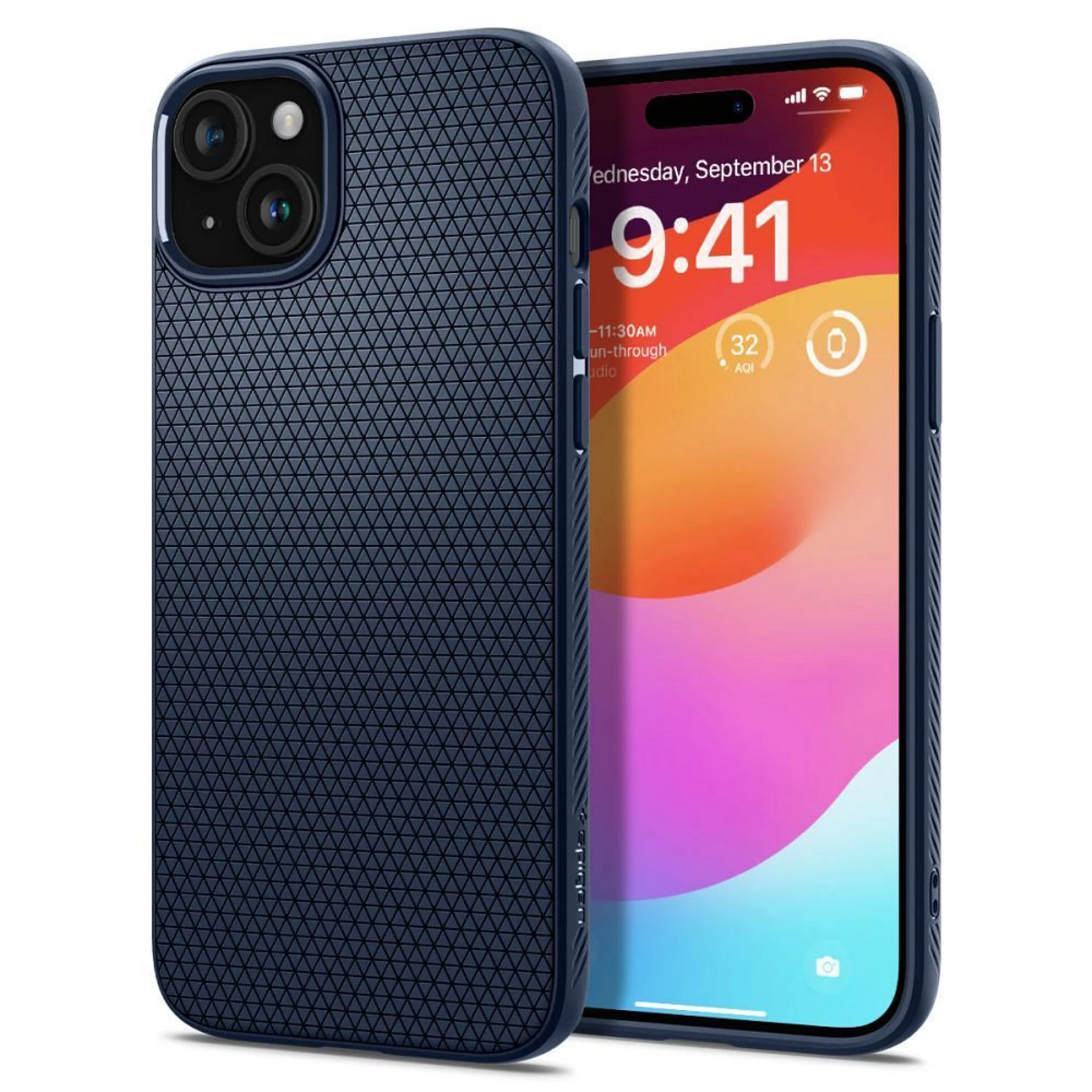 Maska SPIGEN Liquid Air za IPHONE 15 navy blue