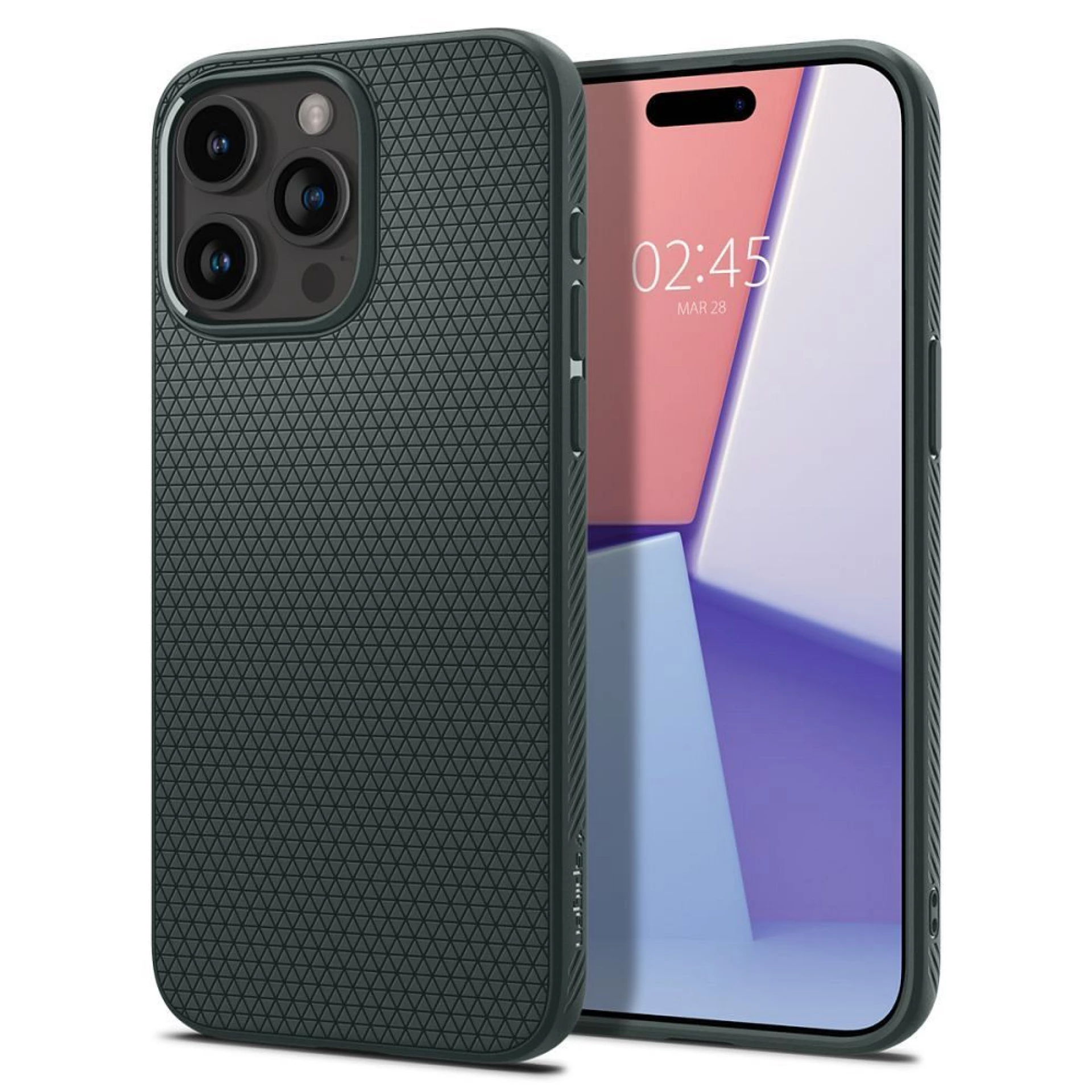 Maska SPIGEN Liquid Air za IPHONE 15 PRO MAX abyss
green