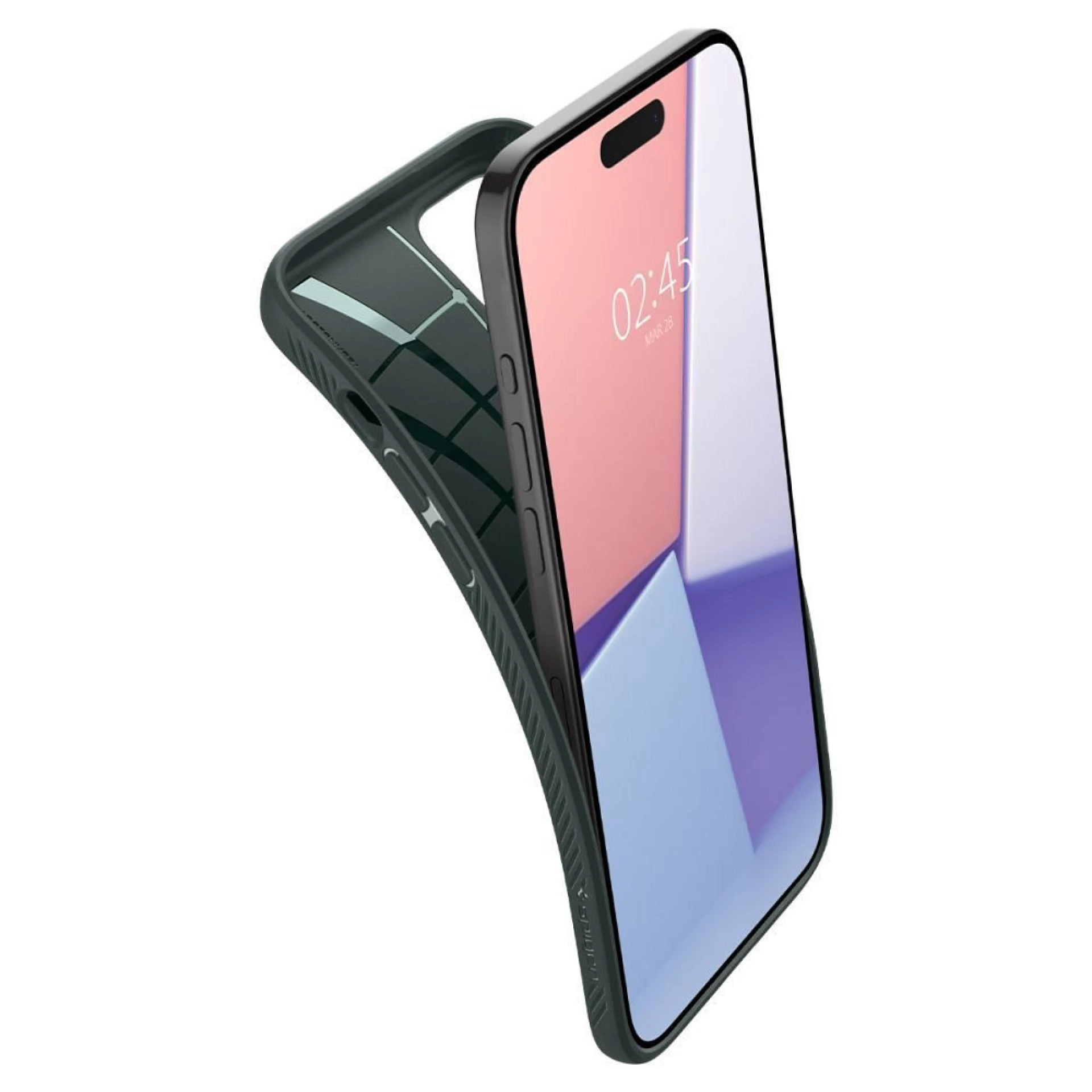 Maska SPIGEN Liquid Air za IPHONE 15 PRO MAX abyss
green