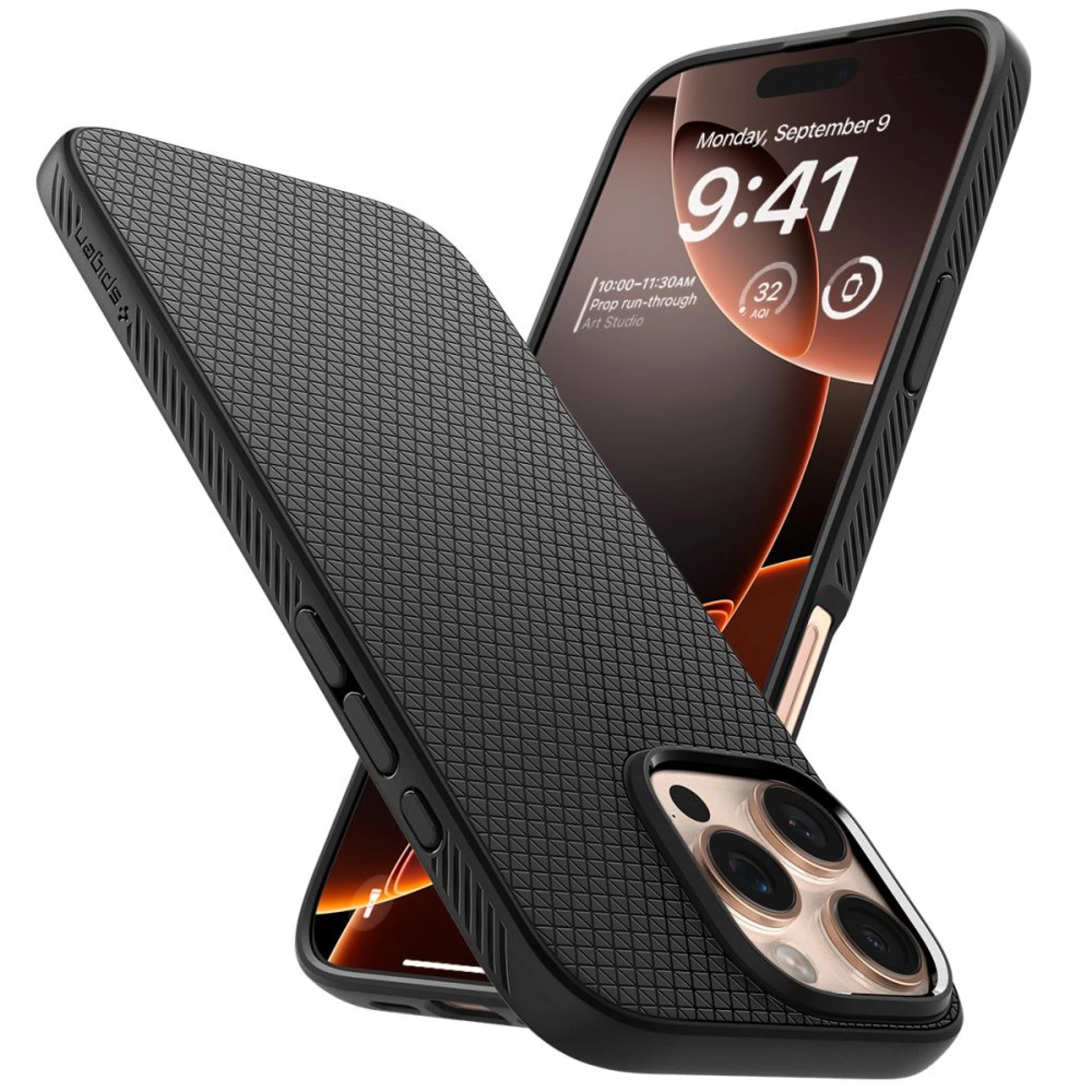 Maska SPIGEN Liquid Air za iPhone 16 Pro Max mat crna
