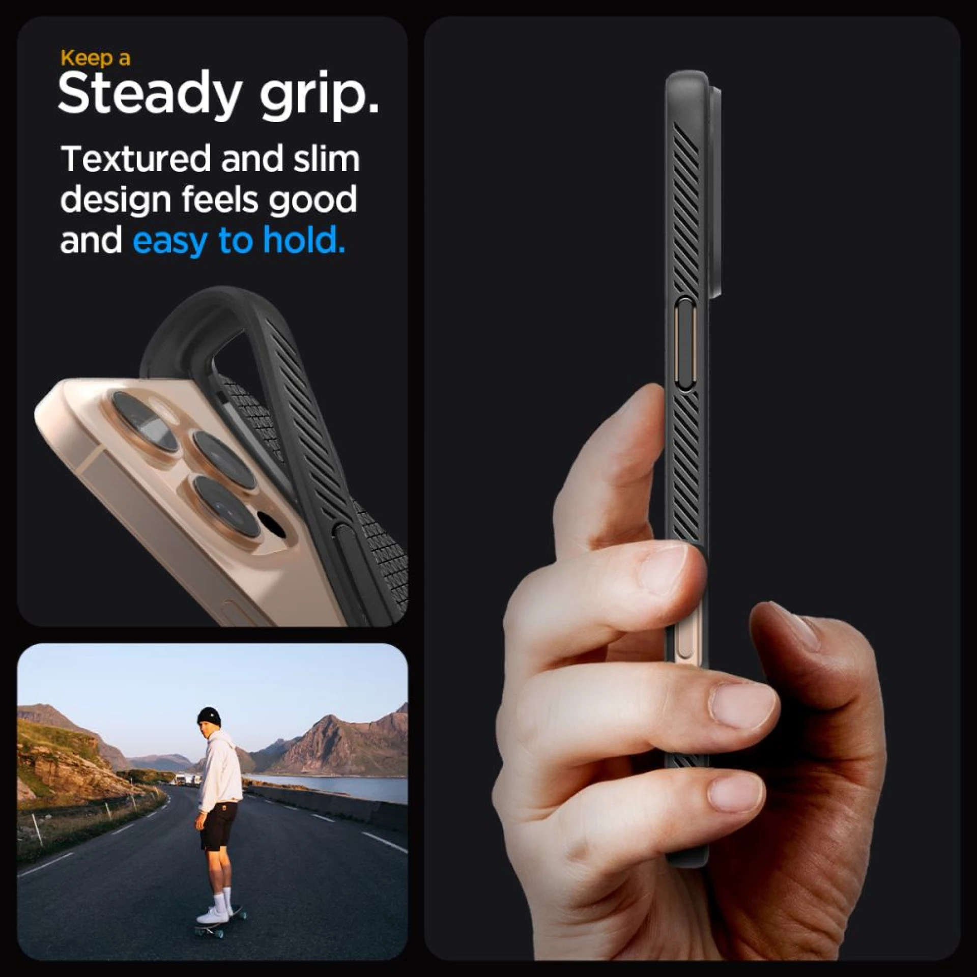 Maska SPIGEN Liquid Air za iPhone 16 Pro Max mat crna